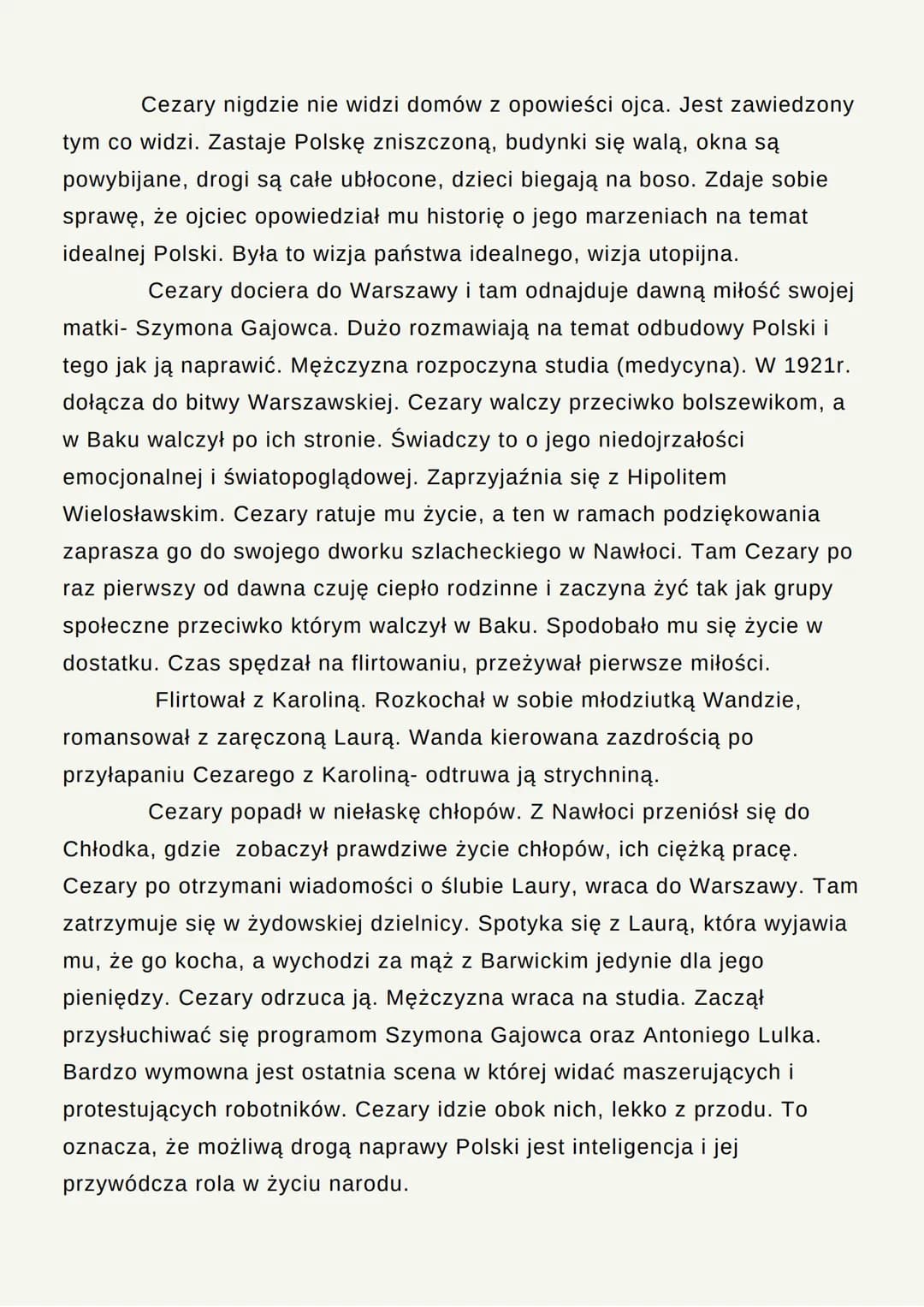 # PRZEDWIOŚNIE

STEFAN ZEROMSKI

# CAS I MIEJSCE AKCJI

Akcja rozgrywa się w ciągu 10 lat (1914-
1924r.)

*   1914r. wybuch I wojny światowe