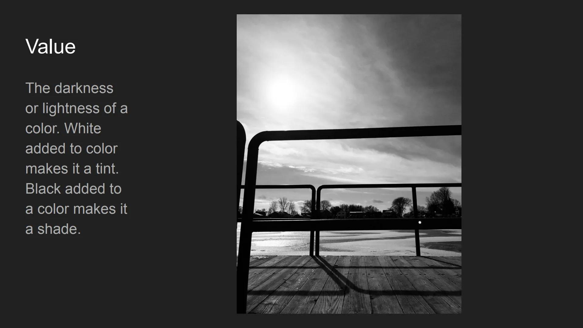 # The Elements and
# Principles of Design
Cecilya Guilbault 2nd hour Line

Horizontal,
vertical,
diagonal.
Straight,
curved,
dotted,
broken.