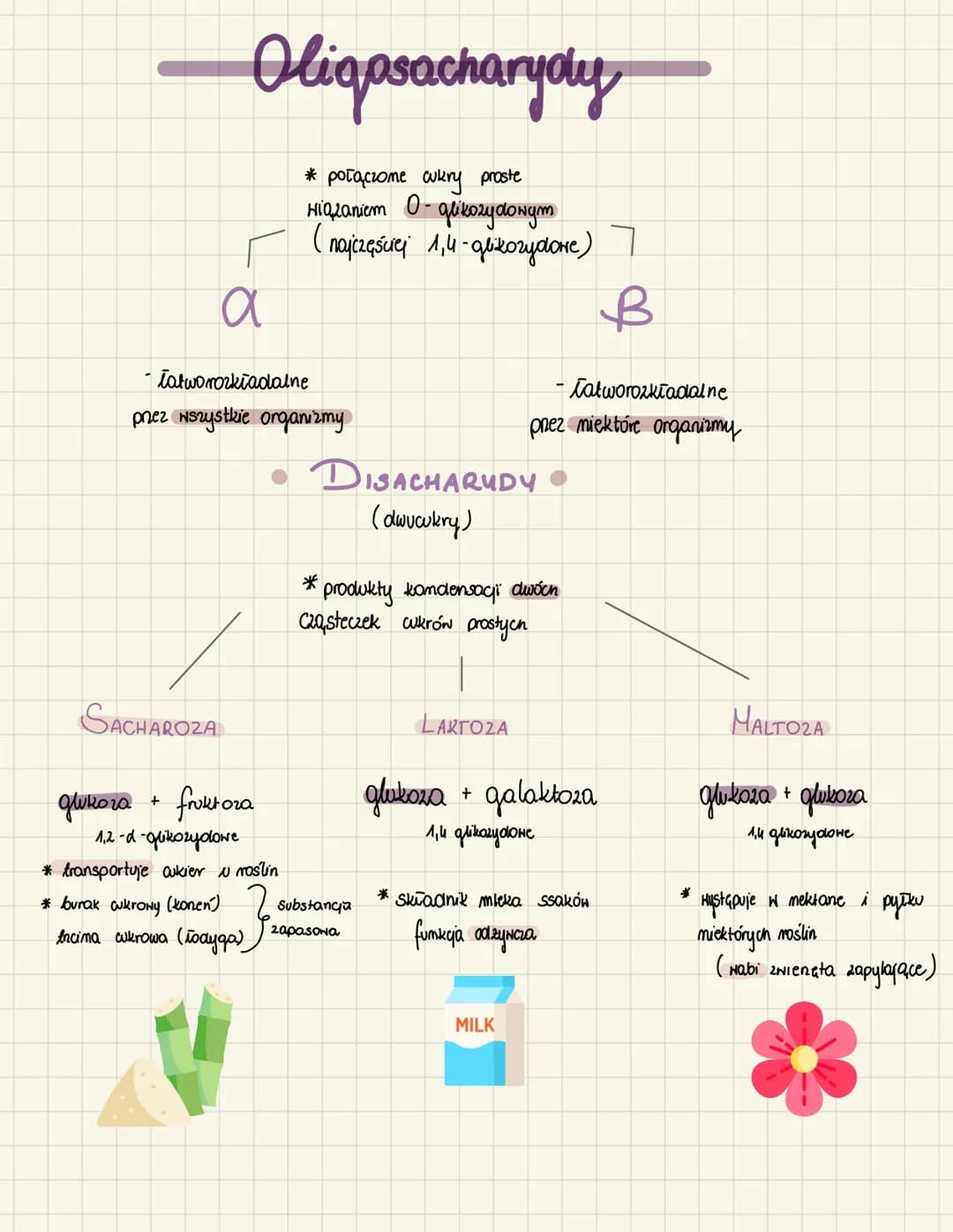 Sochoryoly

Monosacharydy
(wkry proste)

* słodkie
* dobne rozpuszczalne w H₂O
* mają od 3 do 8 atomón C
L↳ triozy (Ca)
↳ tetrory (Cu)
↳ pen