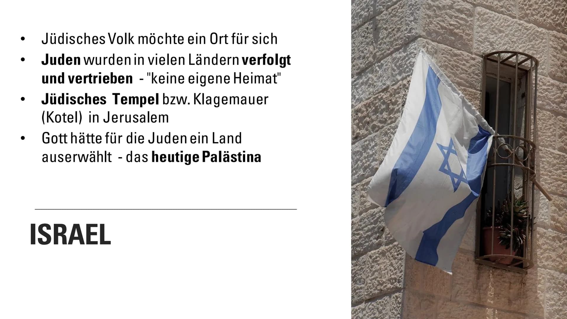 DER

NAHOSTKONFLIKT

zwischen Palästina und Israel

🇵🇸 🇮🇱 - Jüdisches Volk möchte ein Ort für sich
- Juden wurden in vielen Ländern verf