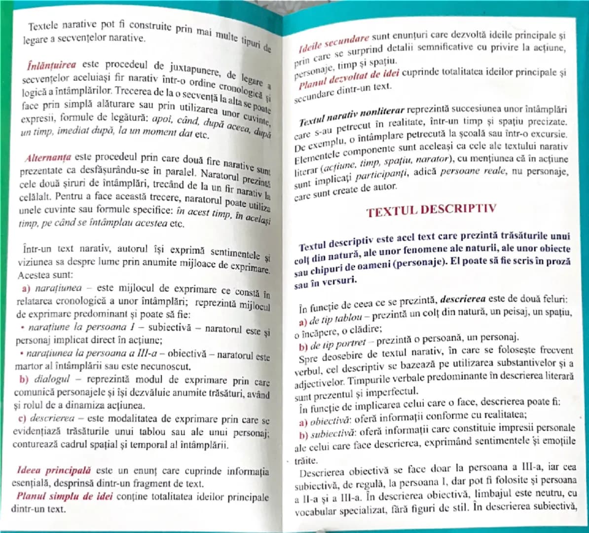 Paginile 12-13 Textul dramatic; Textul liric

Paginile 14-15 Textul liric figurile de stil

Paginile 16-17 Textul argumentativ; Textul expli