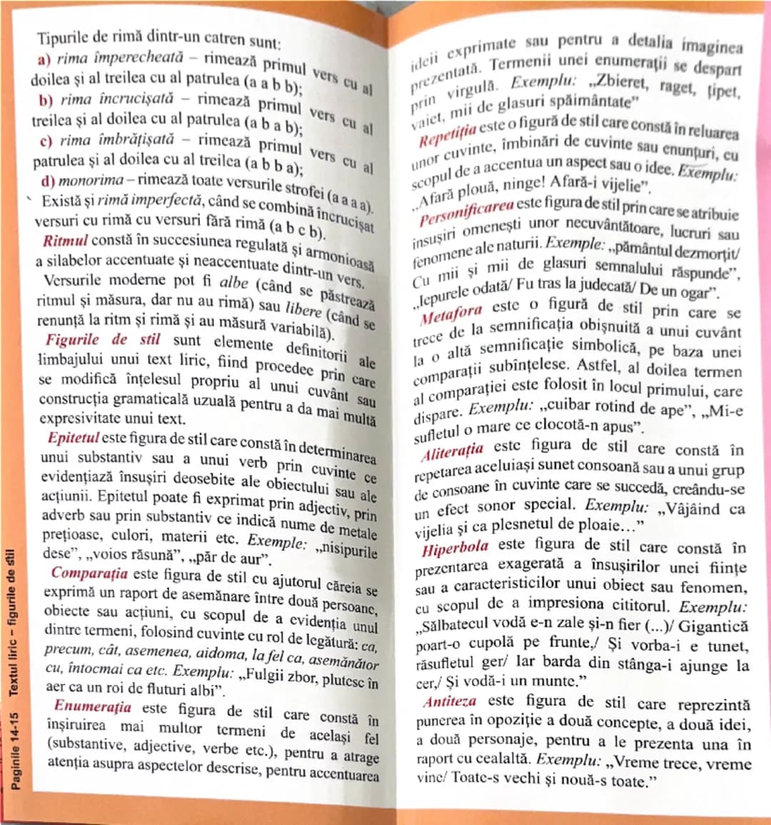 Paginile 12-13 Textul dramatic; Textul liric

Paginile 14-15 Textul liric figurile de stil

Paginile 16-17 Textul argumentativ; Textul expli
