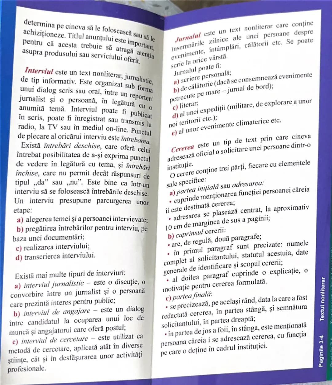 Paginile 12-13 Textul dramatic; Textul liric

Paginile 14-15 Textul liric figurile de stil

Paginile 16-17 Textul argumentativ; Textul expli