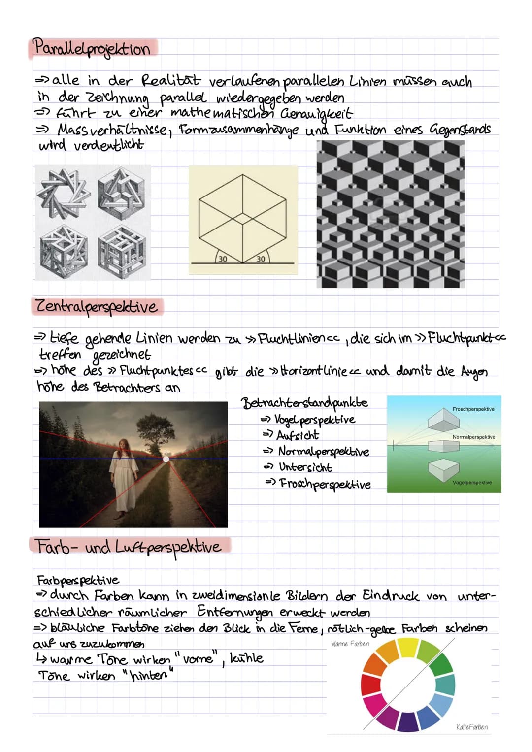 # Räumlichkeit und Perspektive

Modulation mit licht und Schatten

>>Körperhaftigkeit <<< wird in der Malerei durch Licht- und Schatten-
Mod