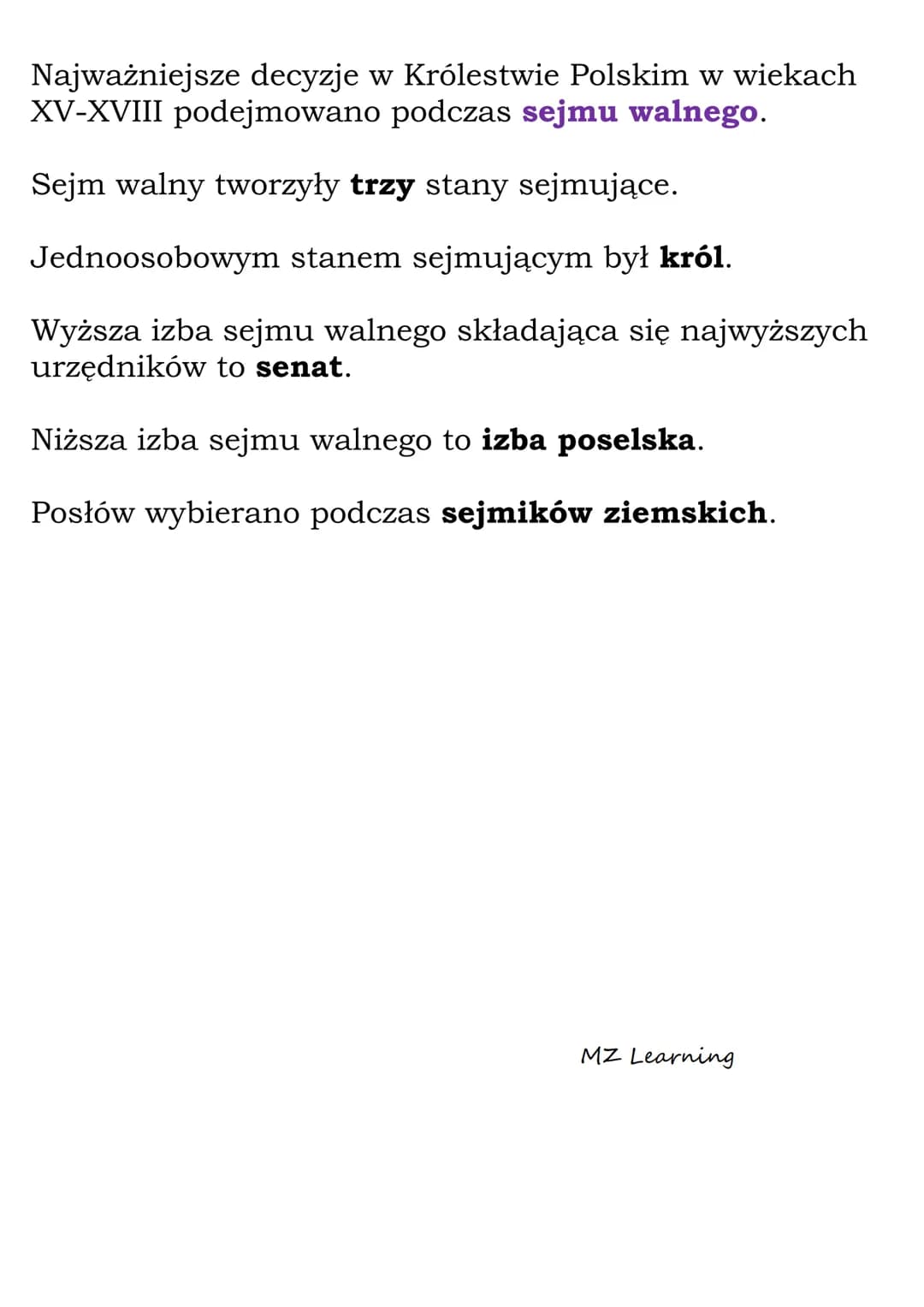 # Demokracja szlachecka

Szlachta wywodzi się z rycerstwa.

Szlachta różniła się miedzy sobą majątkiem.

Najbogatsza grupa szlachty to magna