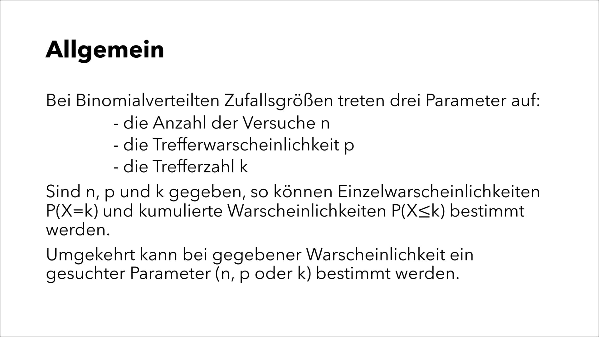 # Problemlösen mit der
# Binomialverteilung

Sophia Victoria Stähle

J2 Wie groß ist die Wahrscheinlichkeit, dass bei dreifachem
Drehen nie 