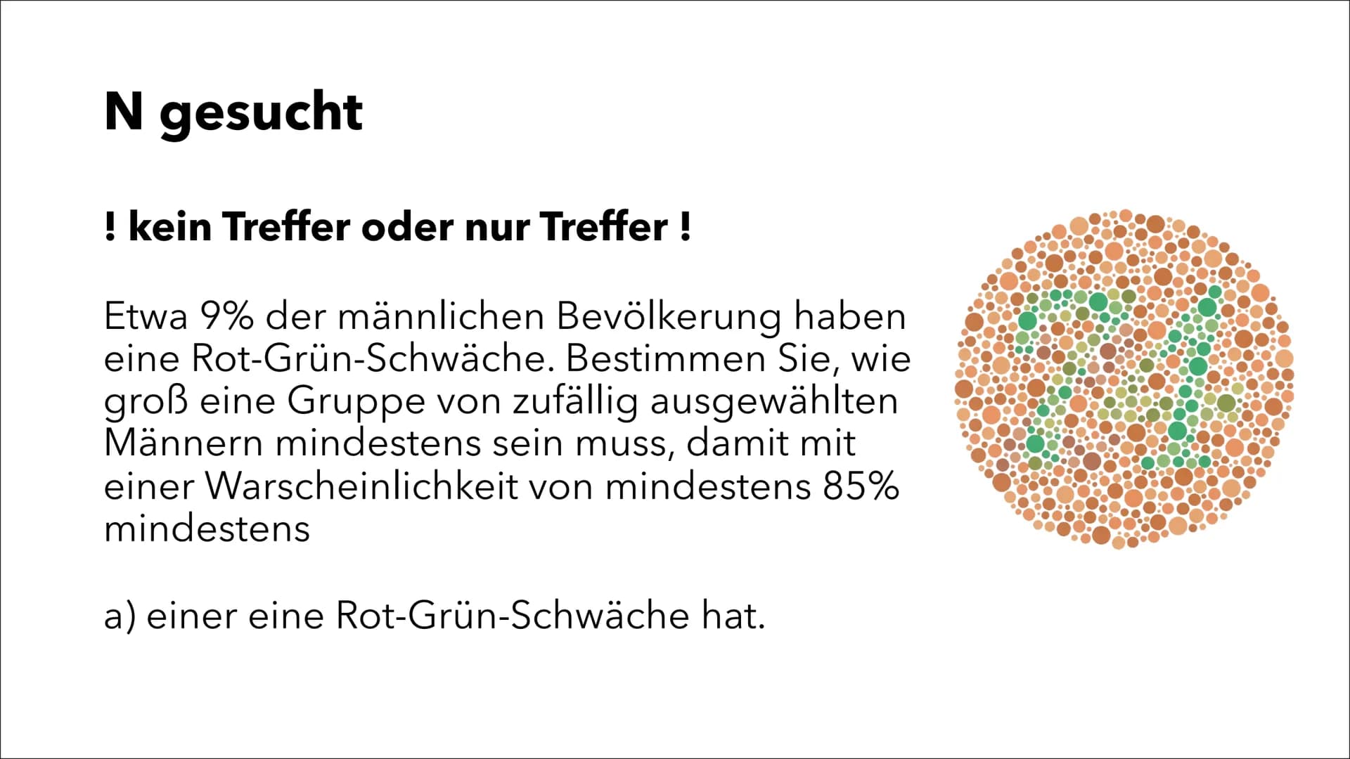 # Problemlösen mit der
# Binomialverteilung

Sophia Victoria Stähle

J2 Wie groß ist die Wahrscheinlichkeit, dass bei dreifachem
Drehen nie 