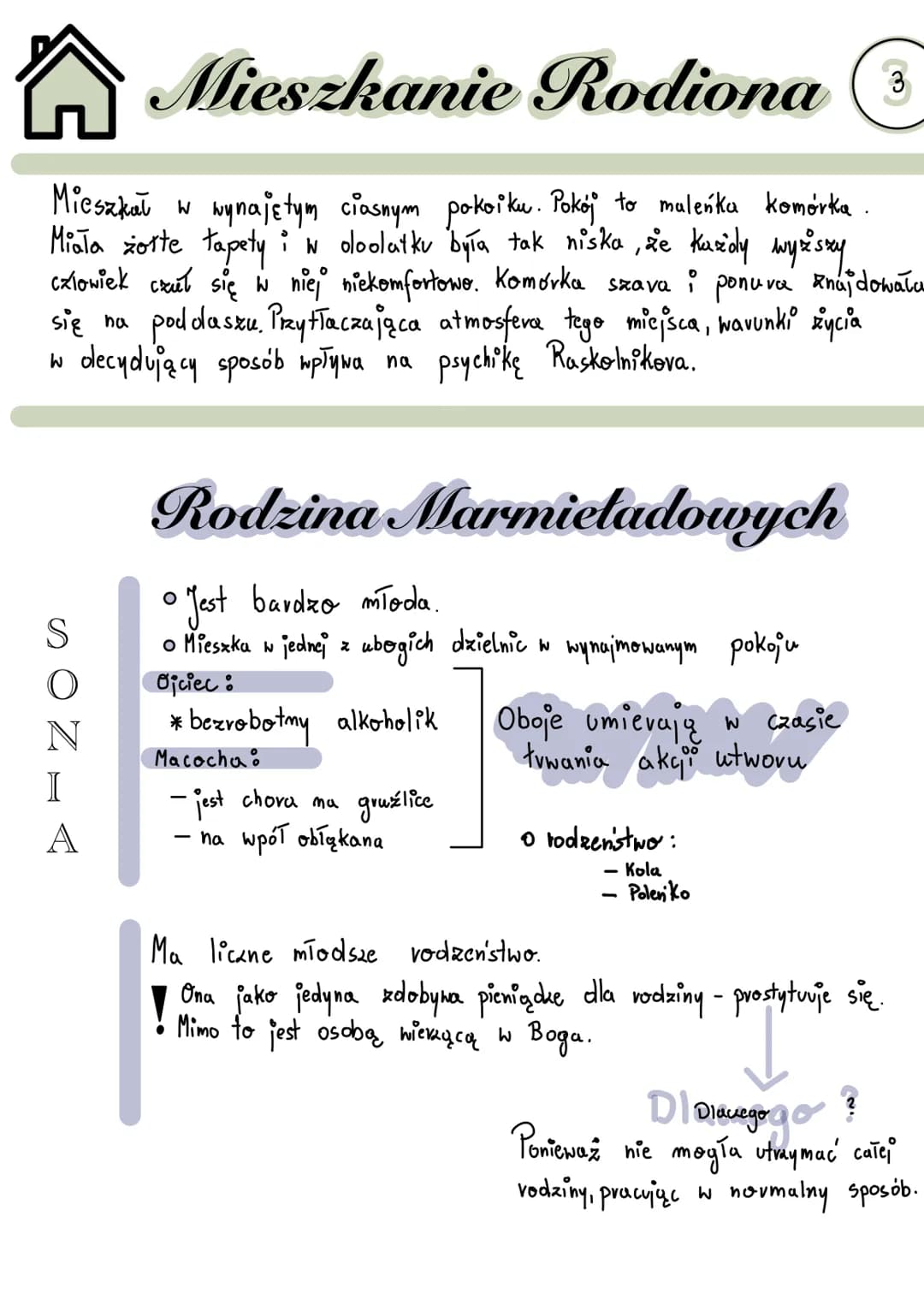 1.
# Bohaterowie

Rodion Raskolnikov o cechowała go podobna do romantycane, nadwrażliwość
o 23 lata
• buntował się praecinko światu
o ateist