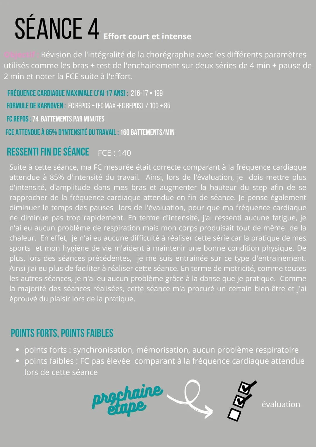 # CARNET
# D'ENTRAINEMENT
LOLA PATROUILLAULT / ANNÉE 2021-2022 # SÉANCE 1
Effort court et intense
Objectif Réaliser 2x4 min d'enchainement d