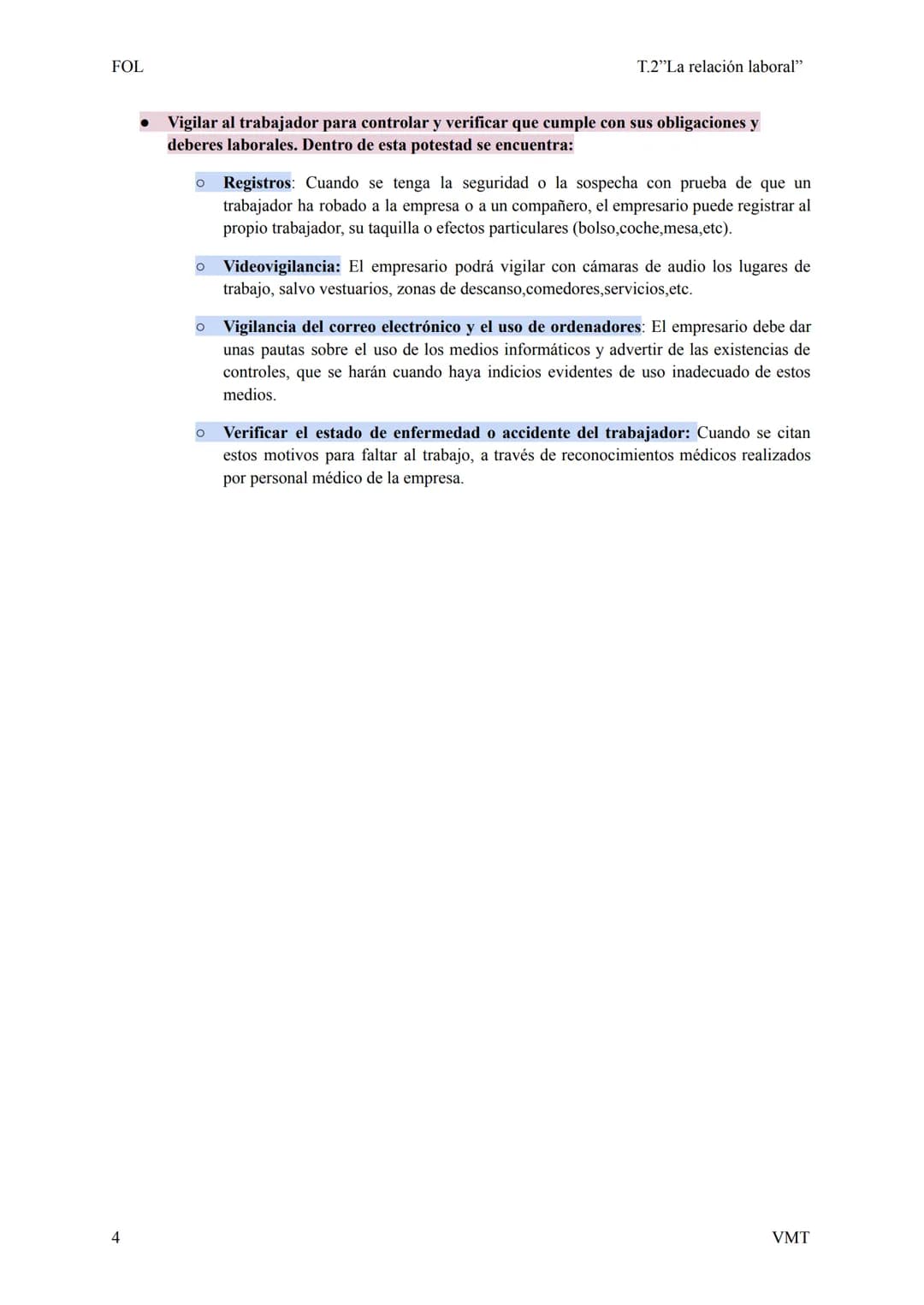 FOL

T.2"La relación laboral"

Pt.1) La relación laboral

Una relación laboral es aquella existente entre un trabajador y un empresario, por