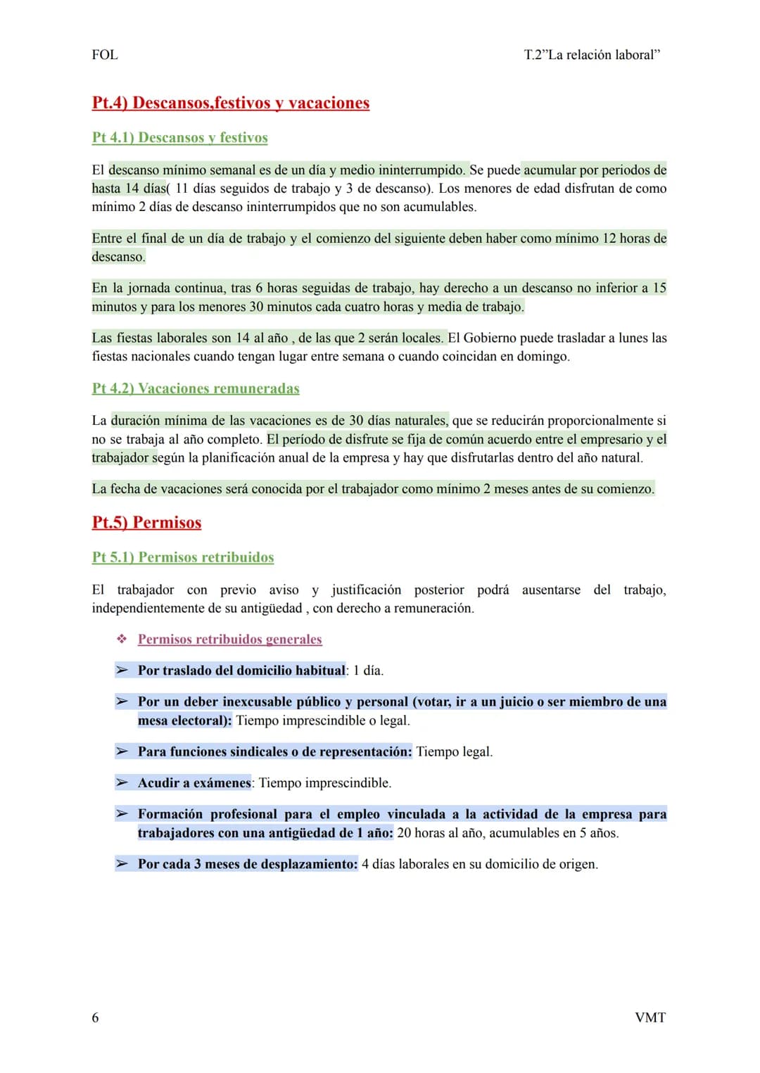 FOL

T.2"La relación laboral"

Pt.1) La relación laboral

Una relación laboral es aquella existente entre un trabajador y un empresario, por