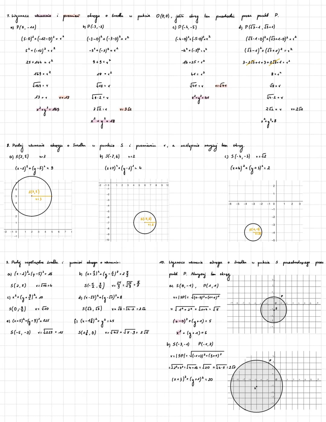 # Geometria analityczna

1. Oblice
adległość między punktami Ai B

a) A(-3,-1), B(-5,-1)

$|AB|=\sqrt{(-5-(-3))^2 + (-1-(-1))^2}$

$|ABI|=\s