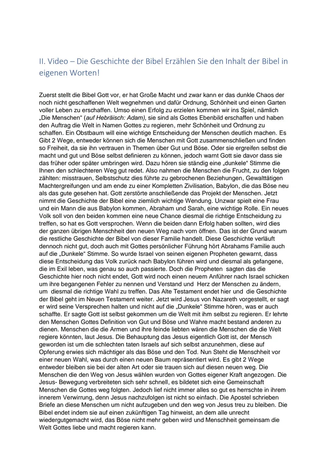 # 1. Was ist die Bibel

1. Was ist die Bibel?
   *   Die Bibel ist eines der einflussreichsten Bücher der Menschheitsgeschichte,
sie geht In