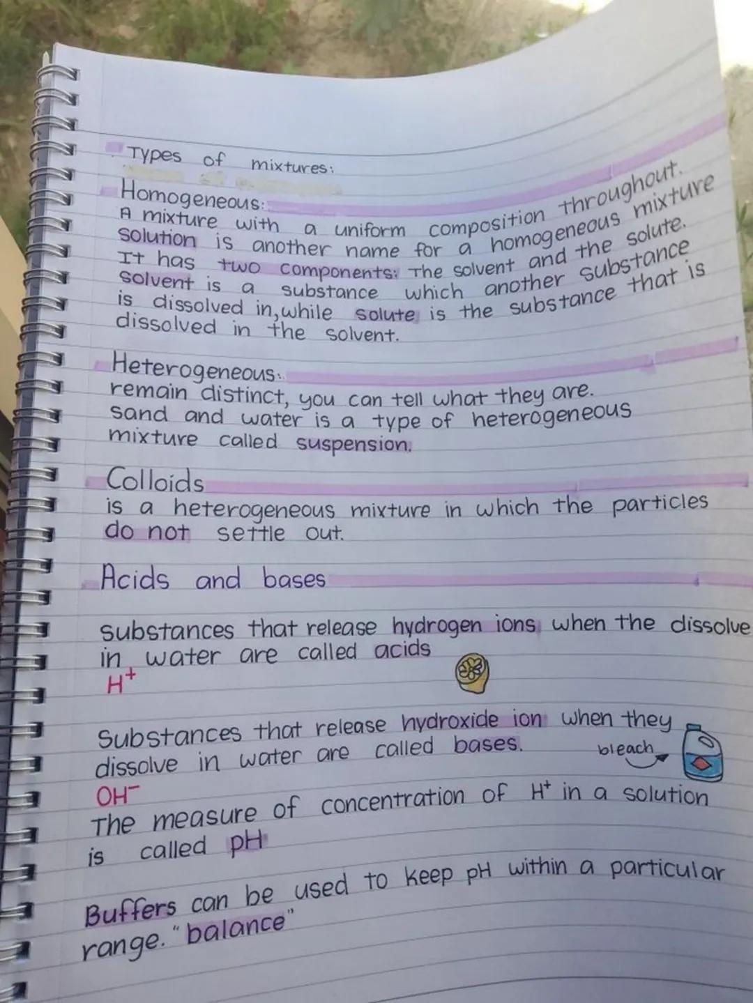Types of mixtures:

Homogeneous:
A mixture with a uniform composition throughout.
solution is another name for a homogeneous mixture
It has 