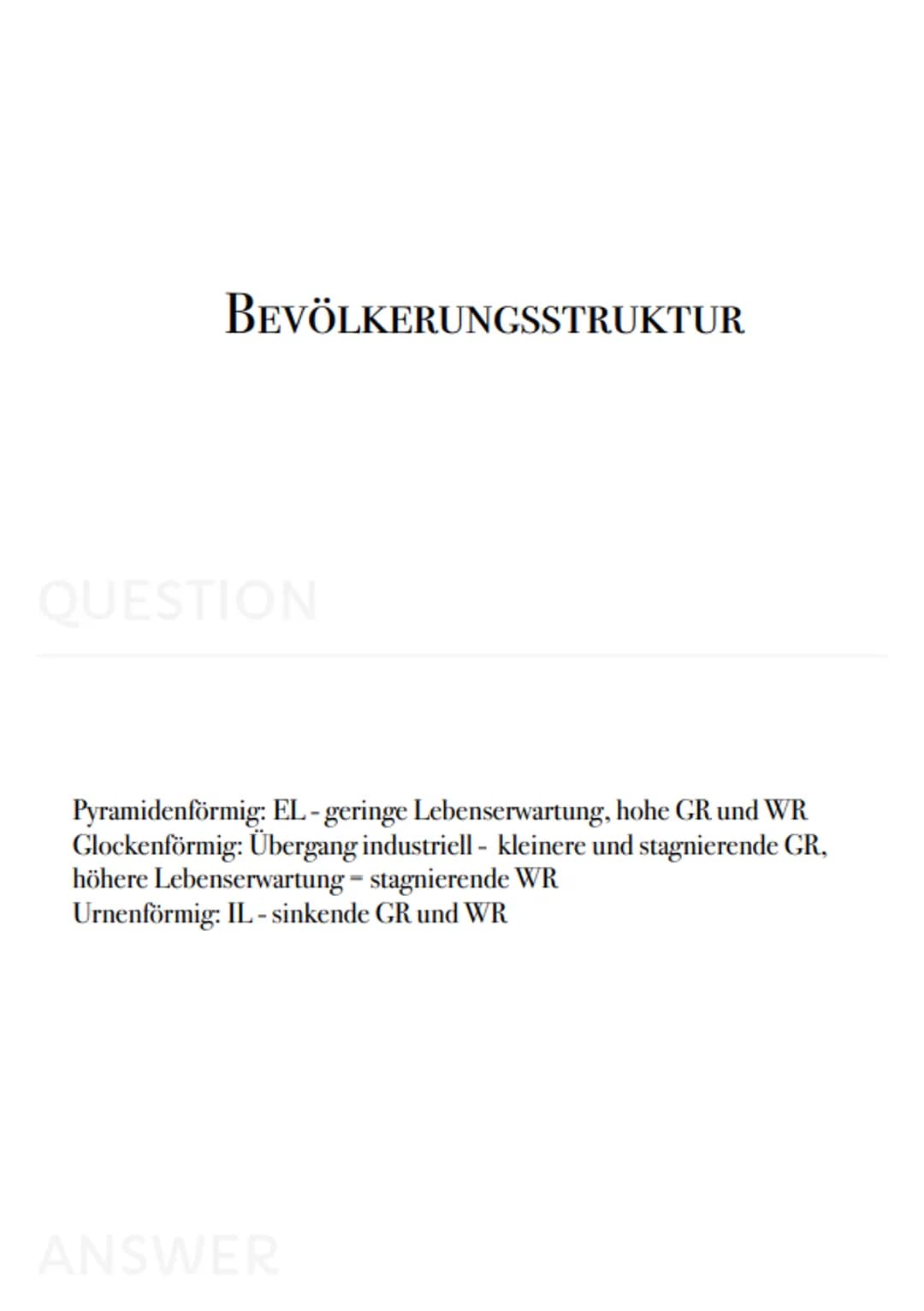 Geo-
Karteikarten PUSH FAKTOREN

QUESTION

Krieg, politische Instabilität, Naturkatastrophen, Armut, Infrastruktur,
Bildungseinrichtungen, m