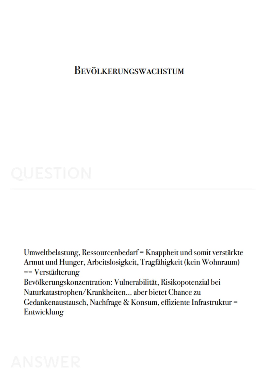 Geo-
Karteikarten PUSH FAKTOREN

QUESTION

Krieg, politische Instabilität, Naturkatastrophen, Armut, Infrastruktur,
Bildungseinrichtungen, m
