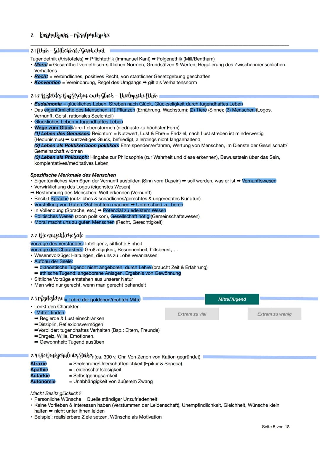 # Philosophic Abitur - Tharanubersicht

1. Kurshalbjahr - Erkenntnisphilosophie

- Substanzdualismus: Geist & Körper bilden zwei Substanzen;