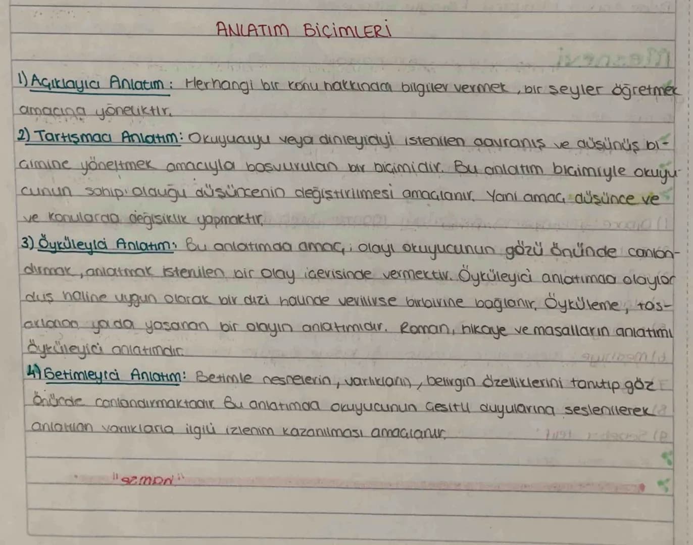 DÜŞÜNCEYİ GELİŞTİRME MOLLAR YOU

→Tanımıama: Bir kavrama ya da olayın belirgin özellikleriyle tanıtılmasına denin "Ne-
dır?" sorusunun cevab