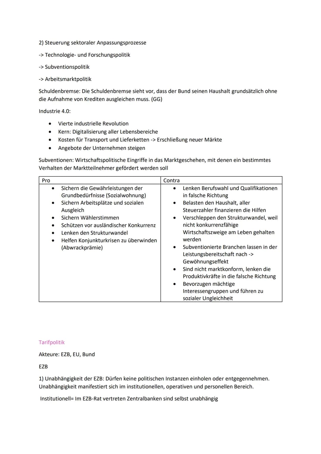 # Zusammenfassung Wirtschaft Abitur

Wirtschaftliches Handeln in Sektor Staat

Ideengeschichtliche Grundlagen der SMW

Soziale Marktwirtscha