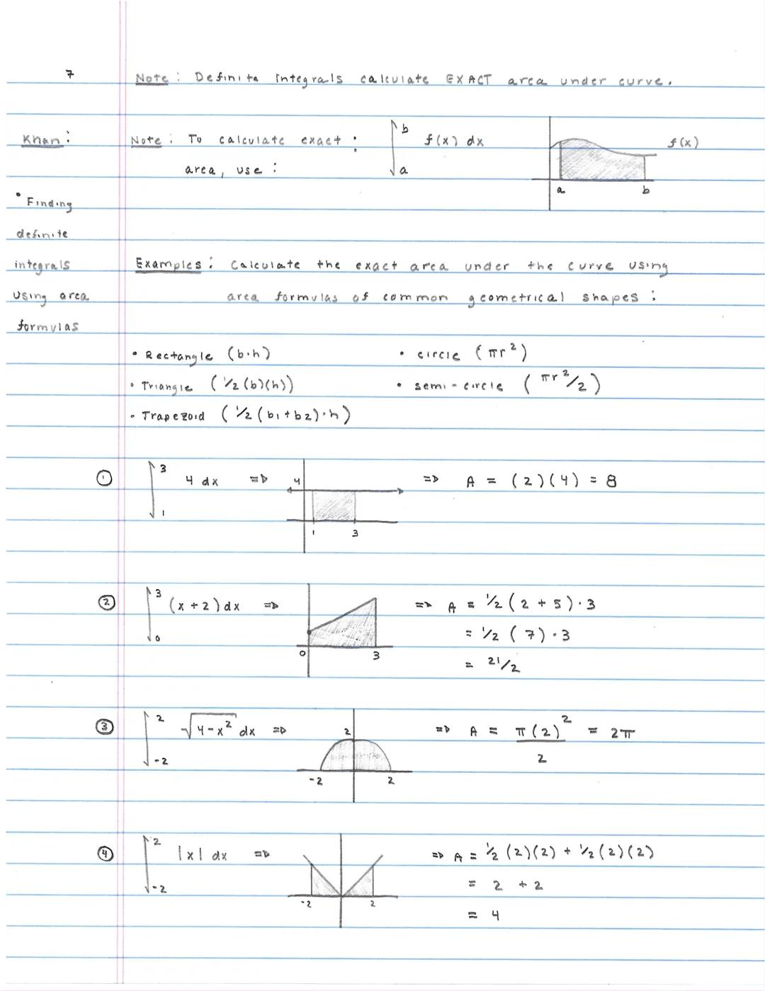 5
Section 4.4: Riemann sum 3 Definite Integrals.

Note: Riemann sums help estimate the area under curve.

Notes Types of Riemann sums:

*   