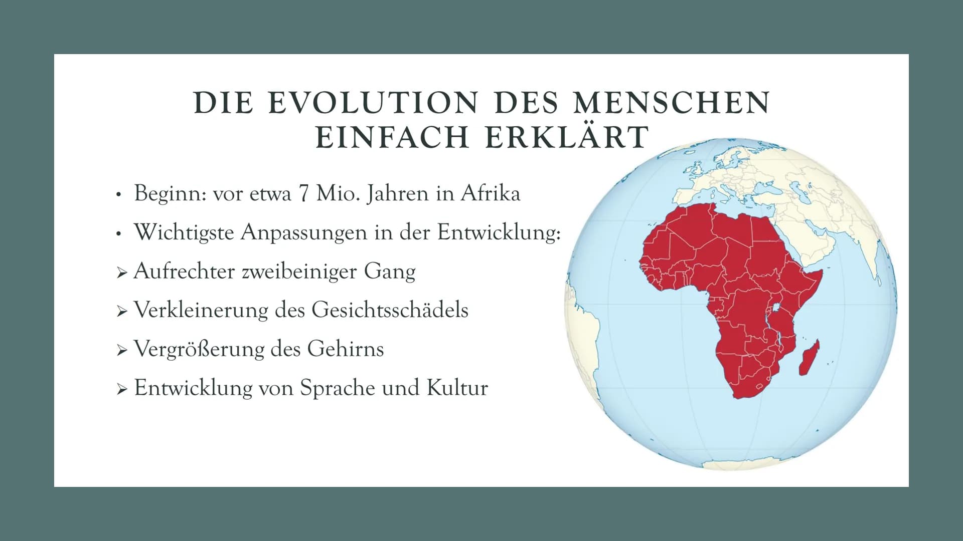 # DIE

# EVOLUTION

# DES

# MENSCHEN

Biologie Leistungskurs # GLIEDERUNG

1. Evolution des Menschen einfach erklärt
2. Der Mensch und der 
