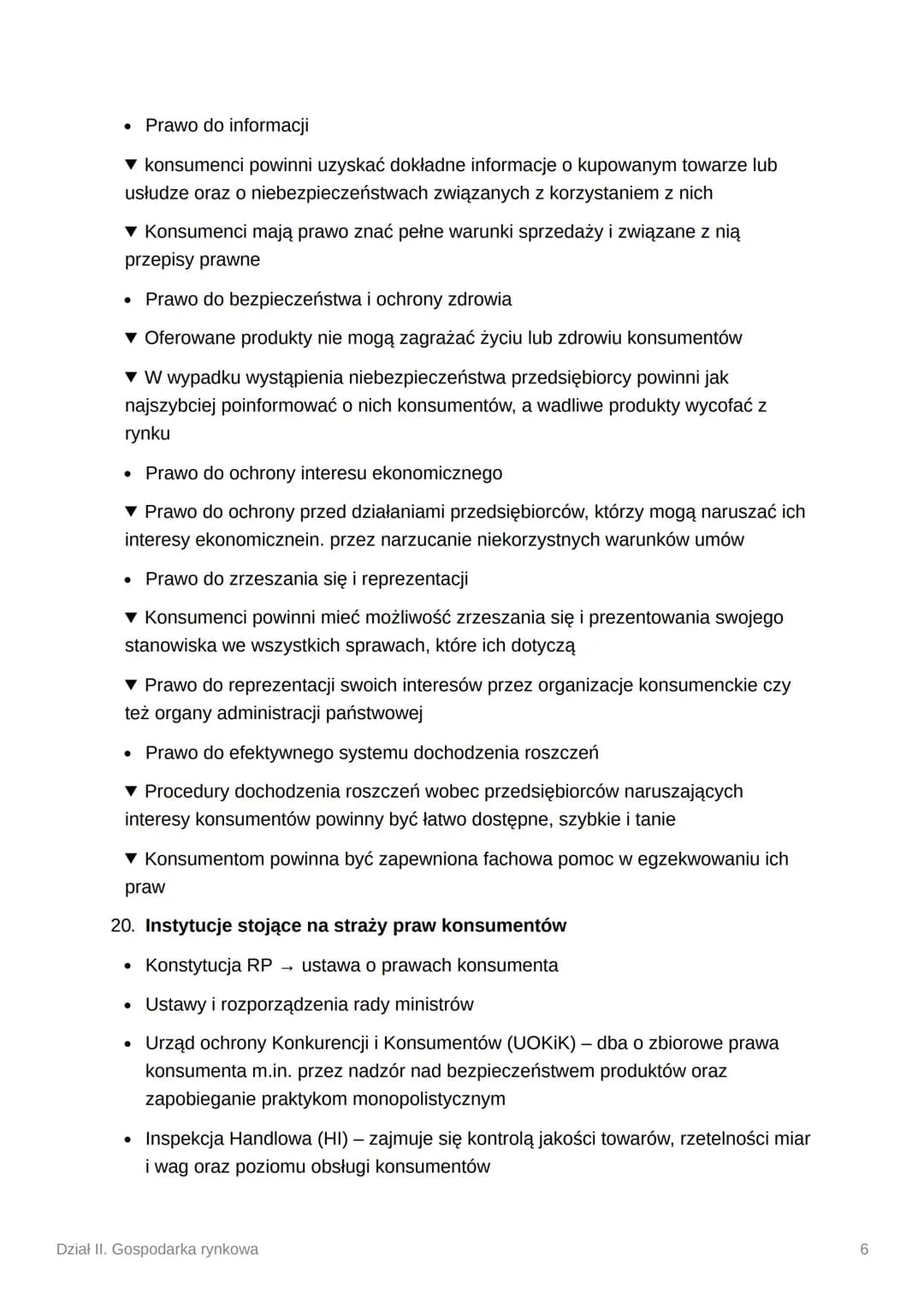 # Dział II. Gospodarka rynkowa

1. Gospodarka nakazowo - rozdzielcza

*   Gospodarka centralnie sterowana
*   Opierała się na własności publ