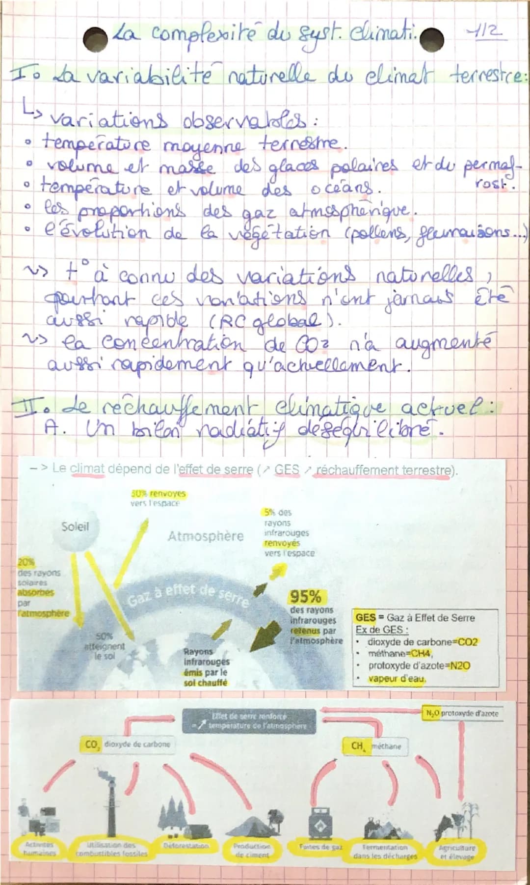 # La complexité du syst. dimati. 112

Io da variabilité naturelle du climat terrestre:

L↳ variations observables:

*   température moyenne 