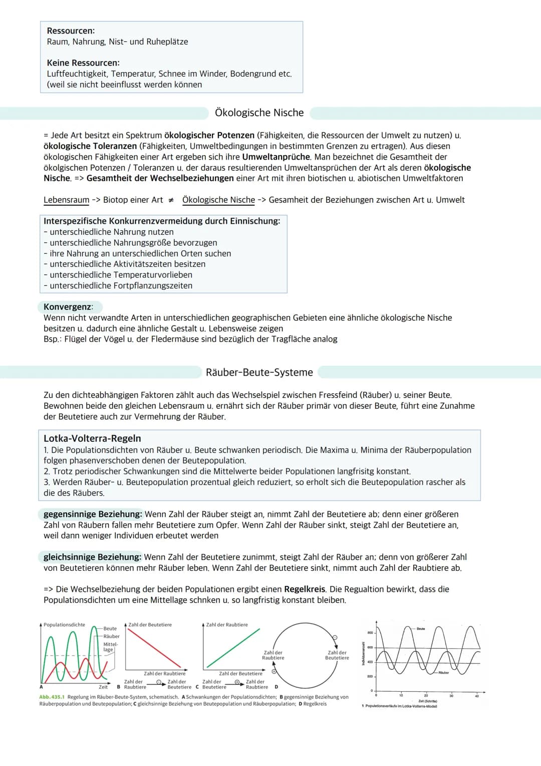 # Ökologie

Ökosystem: Wechselbeziehungen zwischen Organismen und ihrer Umwelt; dynamisches Beziehungsgefüge
aus Biozönose (Lebensgemeinscha