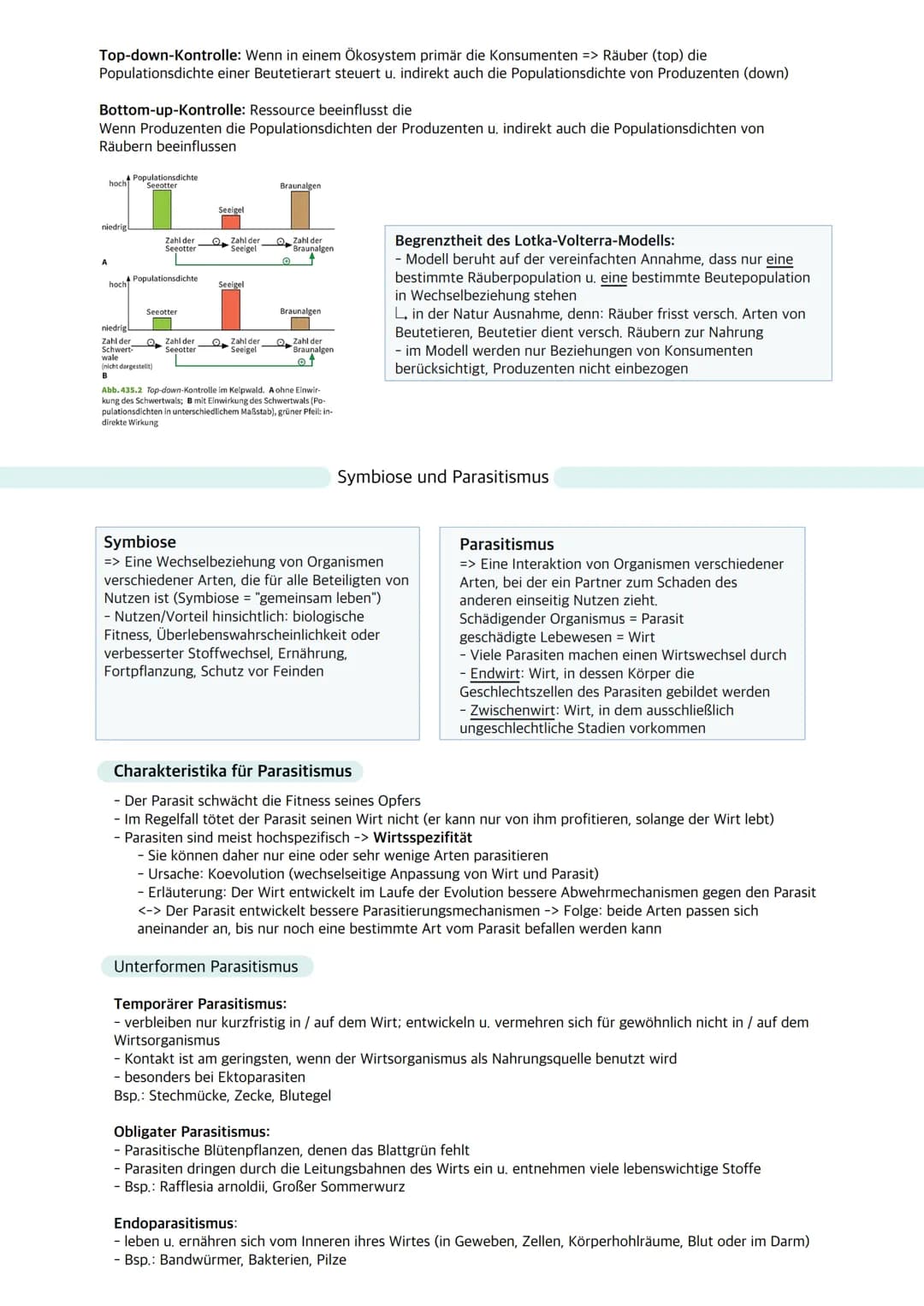 # Ökologie

Ökosystem: Wechselbeziehungen zwischen Organismen und ihrer Umwelt; dynamisches Beziehungsgefüge
aus Biozönose (Lebensgemeinscha