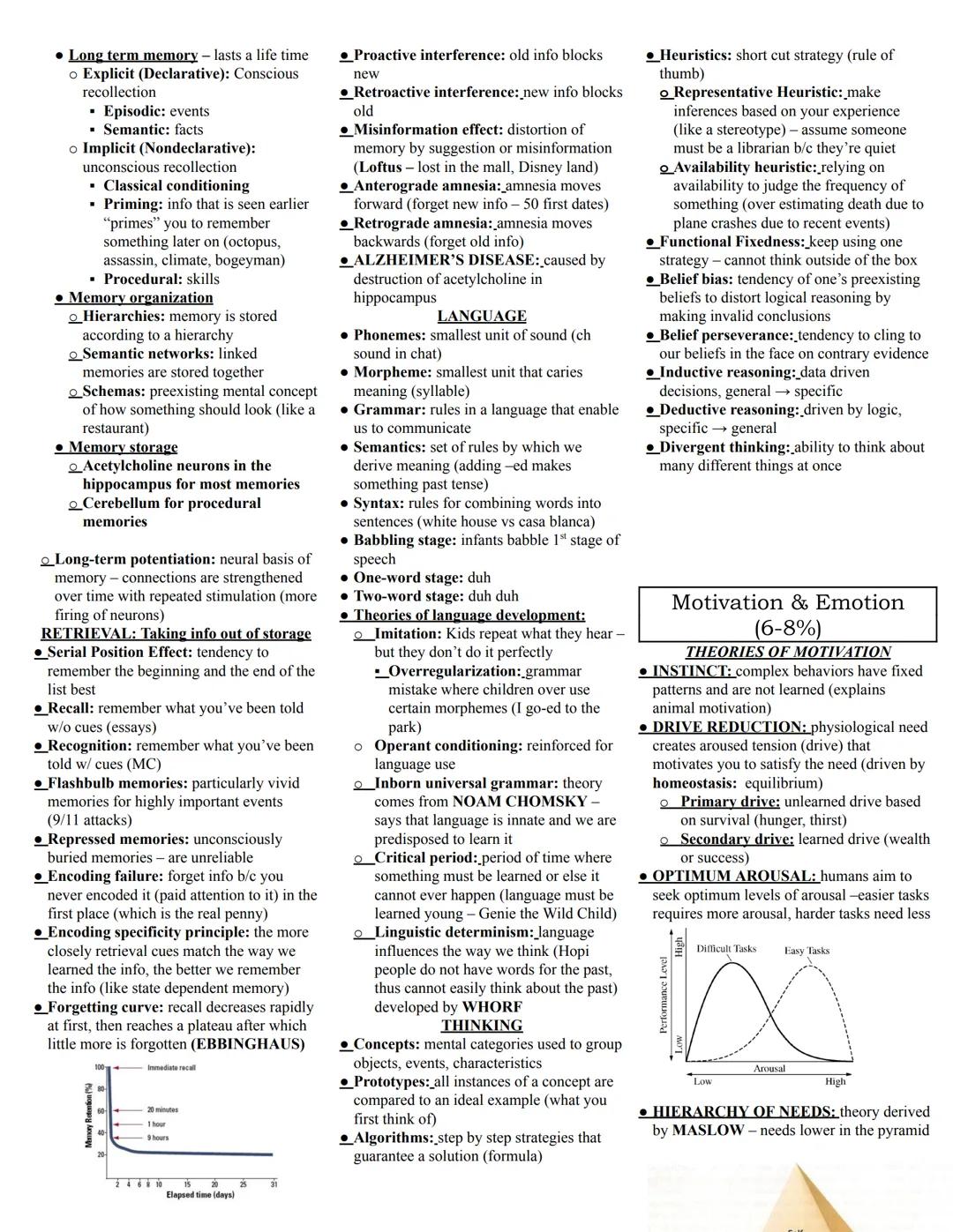 # AP Psychology Study Guide

History and Approaches
(2-4%)

• Psychology is derived from physiology
(branch of biology that deals with the
n