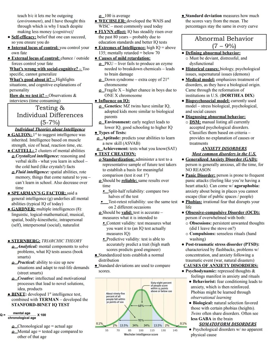 # AP Psychology Study Guide

History and Approaches
(2-4%)

• Psychology is derived from physiology
(branch of biology that deals with the
n