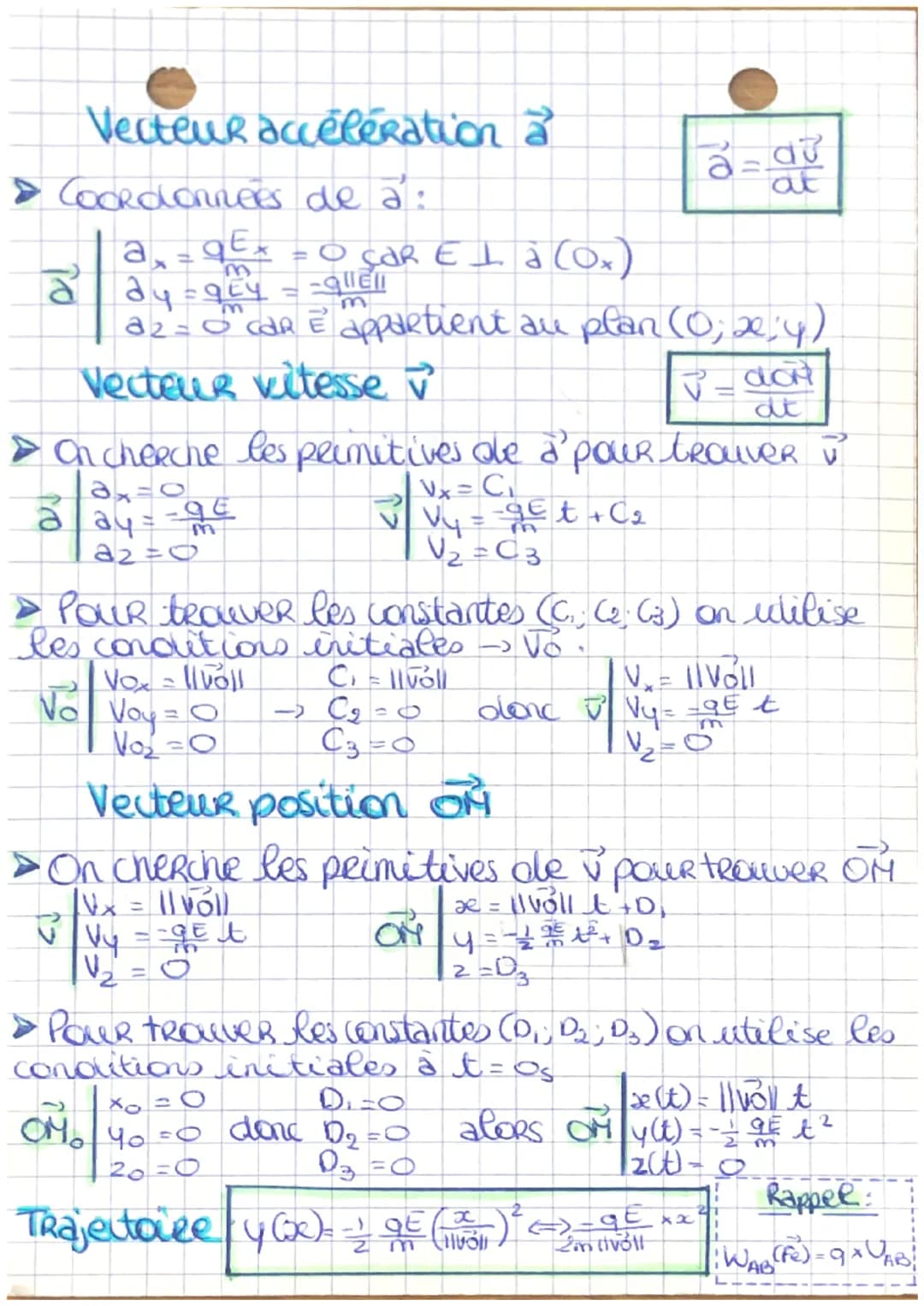 Physique Physique Chimie
Chap 3 Formule
Mouvement
champ elec
uniforme
Definition

> Un champ electrique uniforme converve la
meme direction,