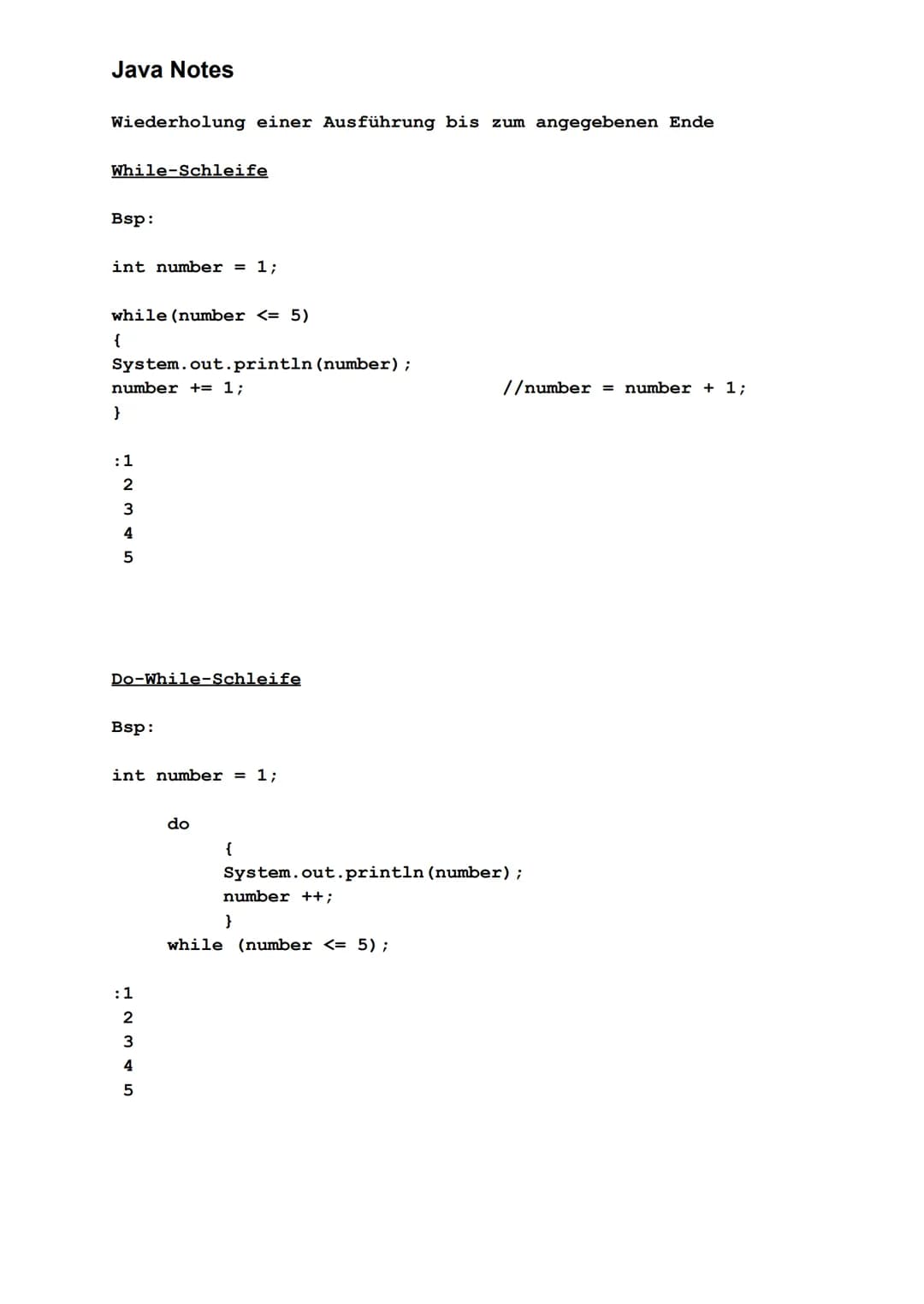 Java Notes

Datentypen
|Datentyp|Wertebereich|
|---|---| 
|int|-2^31... 2^31-1|
|double|-1,7* 10^308 ... 1,7 * 10^308|
|long|-2^63... 2^63-1