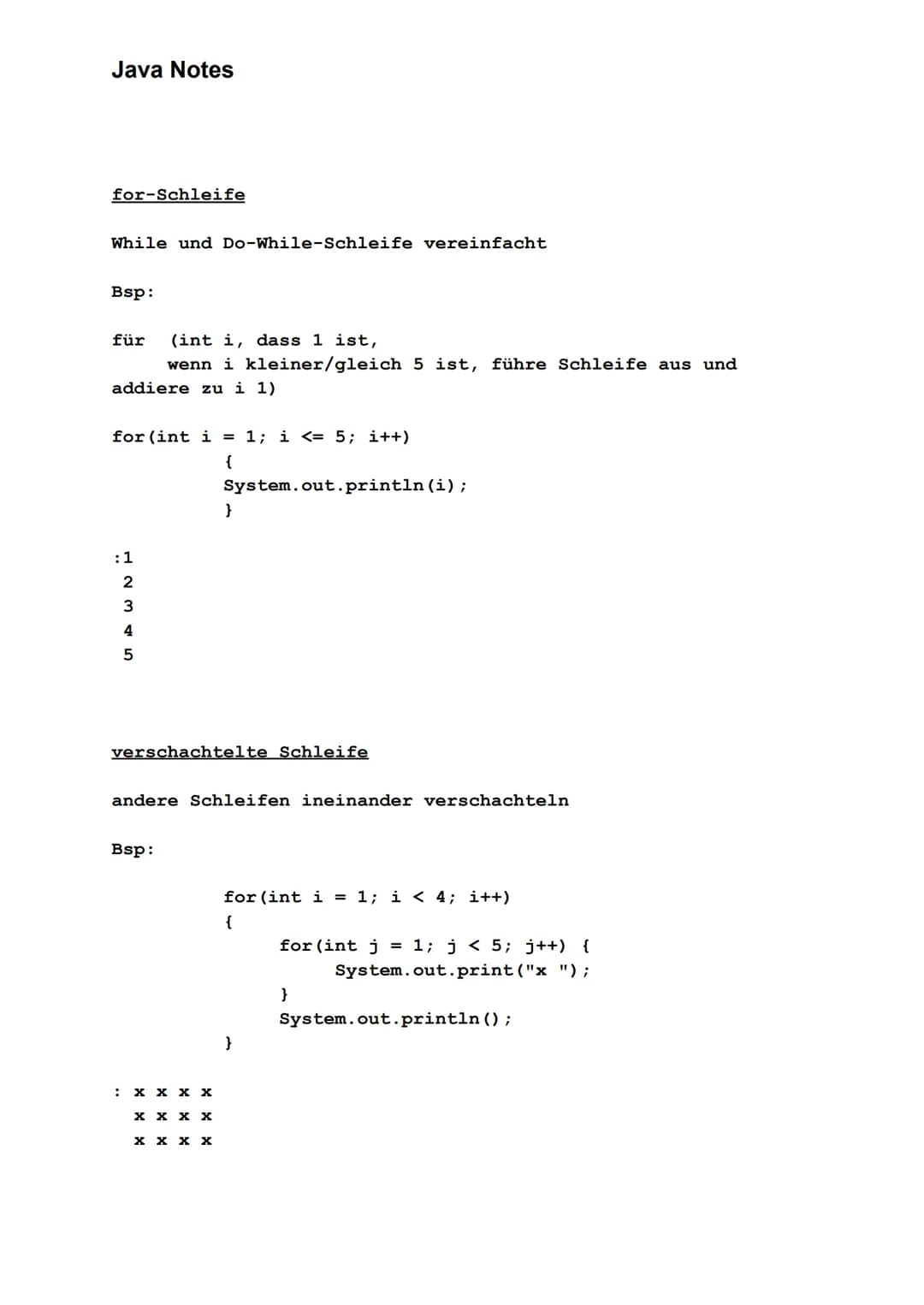Java Notes

Datentypen
|Datentyp|Wertebereich|
|---|---| 
|int|-2^31... 2^31-1|
|double|-1,7* 10^308 ... 1,7 * 10^308|
|long|-2^63... 2^63-1