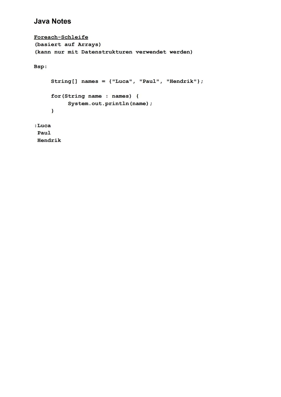 Java Notes

Datentypen
|Datentyp|Wertebereich|
|---|---| 
|int|-2^31... 2^31-1|
|double|-1,7* 10^308 ... 1,7 * 10^308|
|long|-2^63... 2^63-1