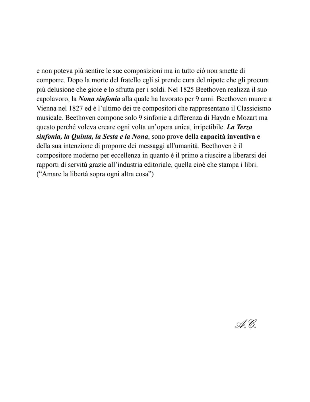 # Classicismo

Il classicismo musicale si colloca tra il 1760 e il 1830 e si ispira molto all'arte
classica e i suoi principi di simmetria, 