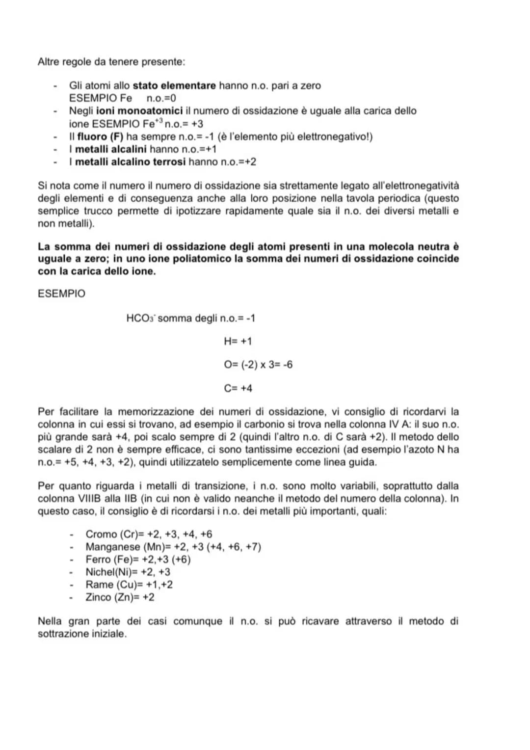 # Chimica # LE REAZIONI DI OSSIDORIDUZIONE

IL NUMERO DI OSSIDAZIONE: DEFINIZIONE E CALCOLO DEL NUMERO DI OSSIDAZIONE

Il numero di ossidazi