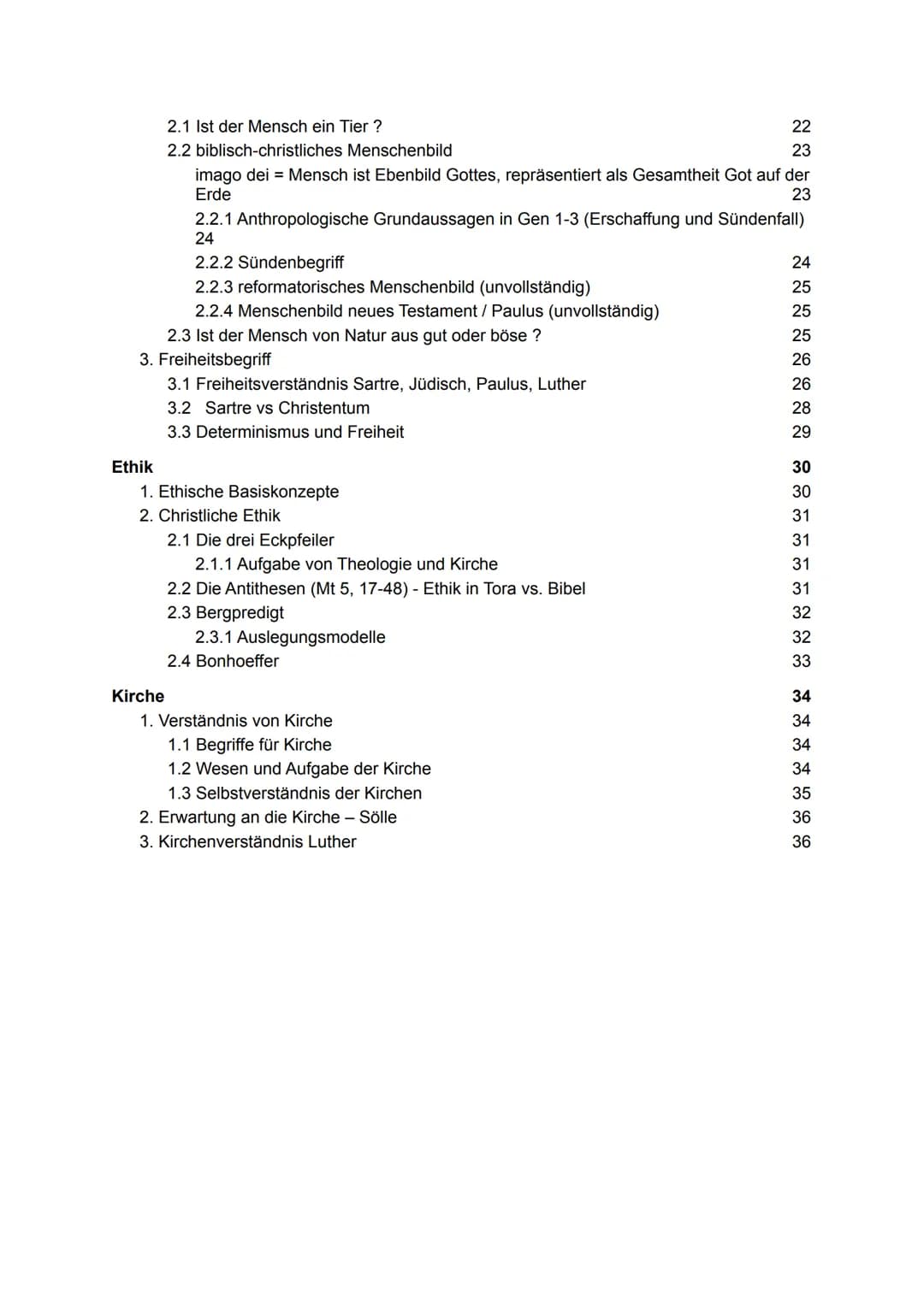 # Abitur evangelische Religion

Inhaltsverzeichnis

I Religion und Wirklichkeit 1

1. Bedeutung von Religion 3

1.1 Religionsbegriff 3

1.2 