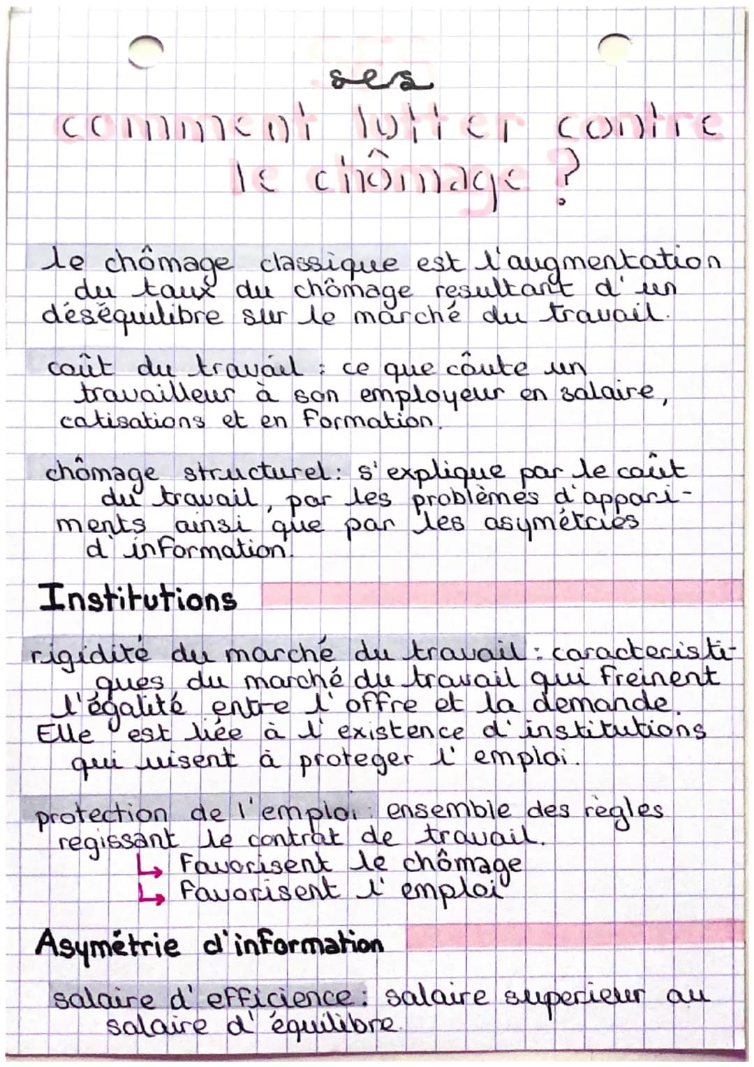 # ses

# comment lutter contre

# le chômage ?

Le chômage classique est l'augmentation
du taux du chômage resultant d'un
déséquilibre sur l