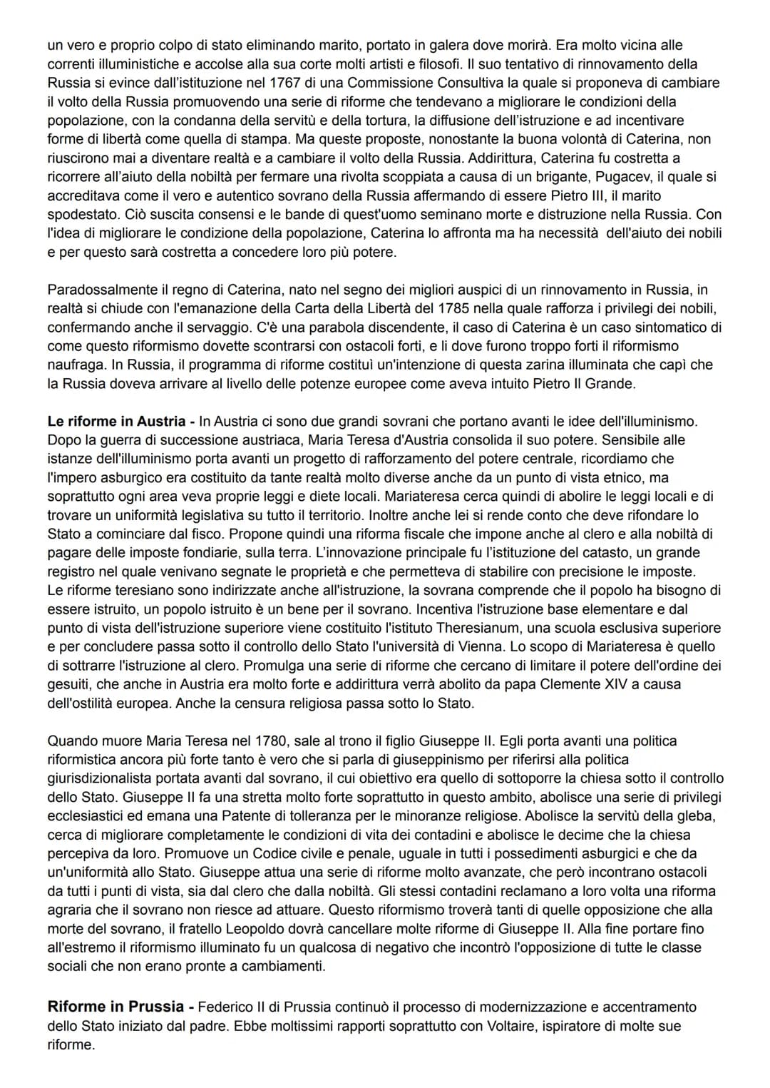 # DISPOTISMO ILLUMINATO

Nella seconda metà del 700 iniziò una vera e propria stagione di riforme, le idee illuministe dei philosophes
si di