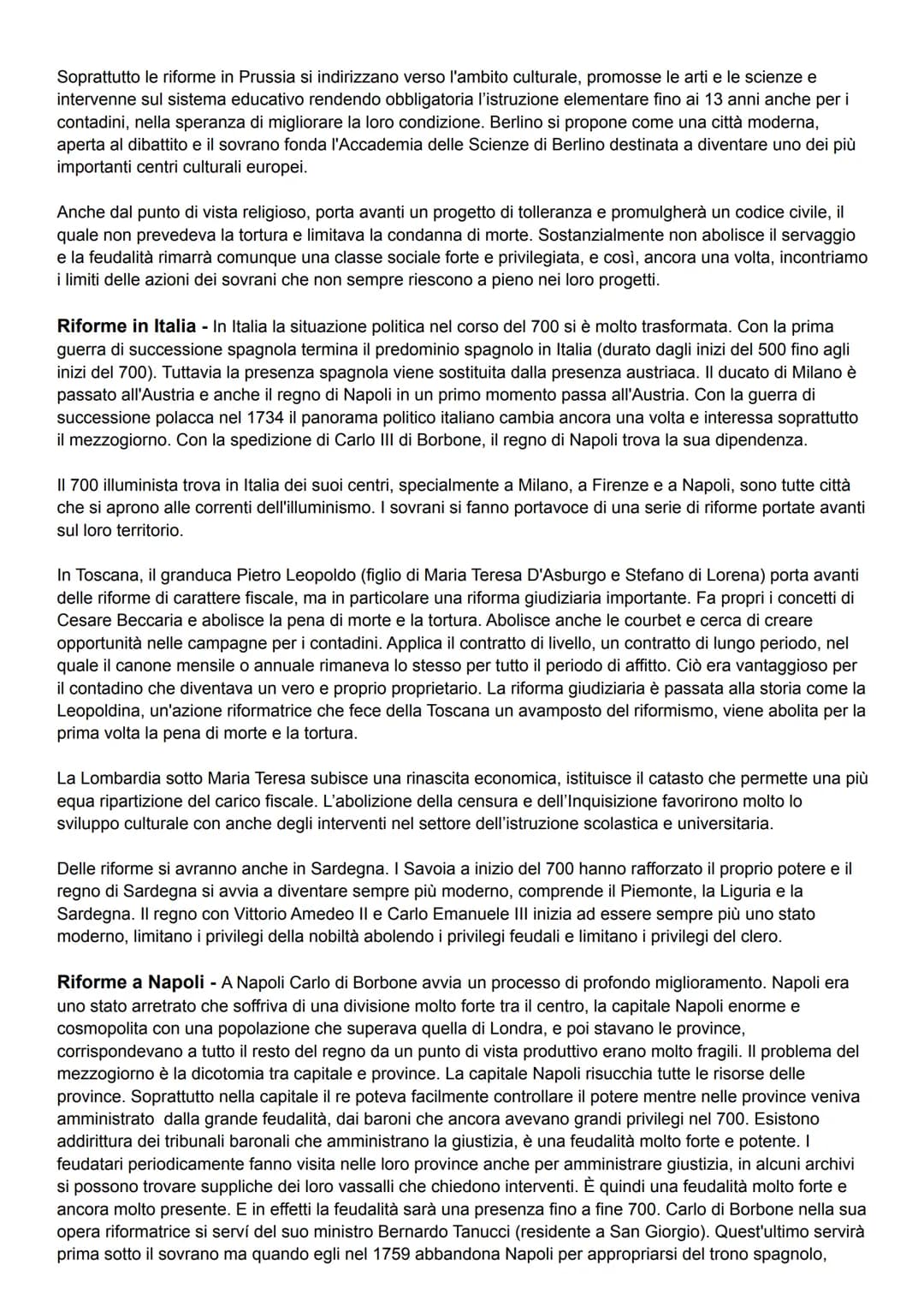 # DISPOTISMO ILLUMINATO

Nella seconda metà del 700 iniziò una vera e propria stagione di riforme, le idee illuministe dei philosophes
si di