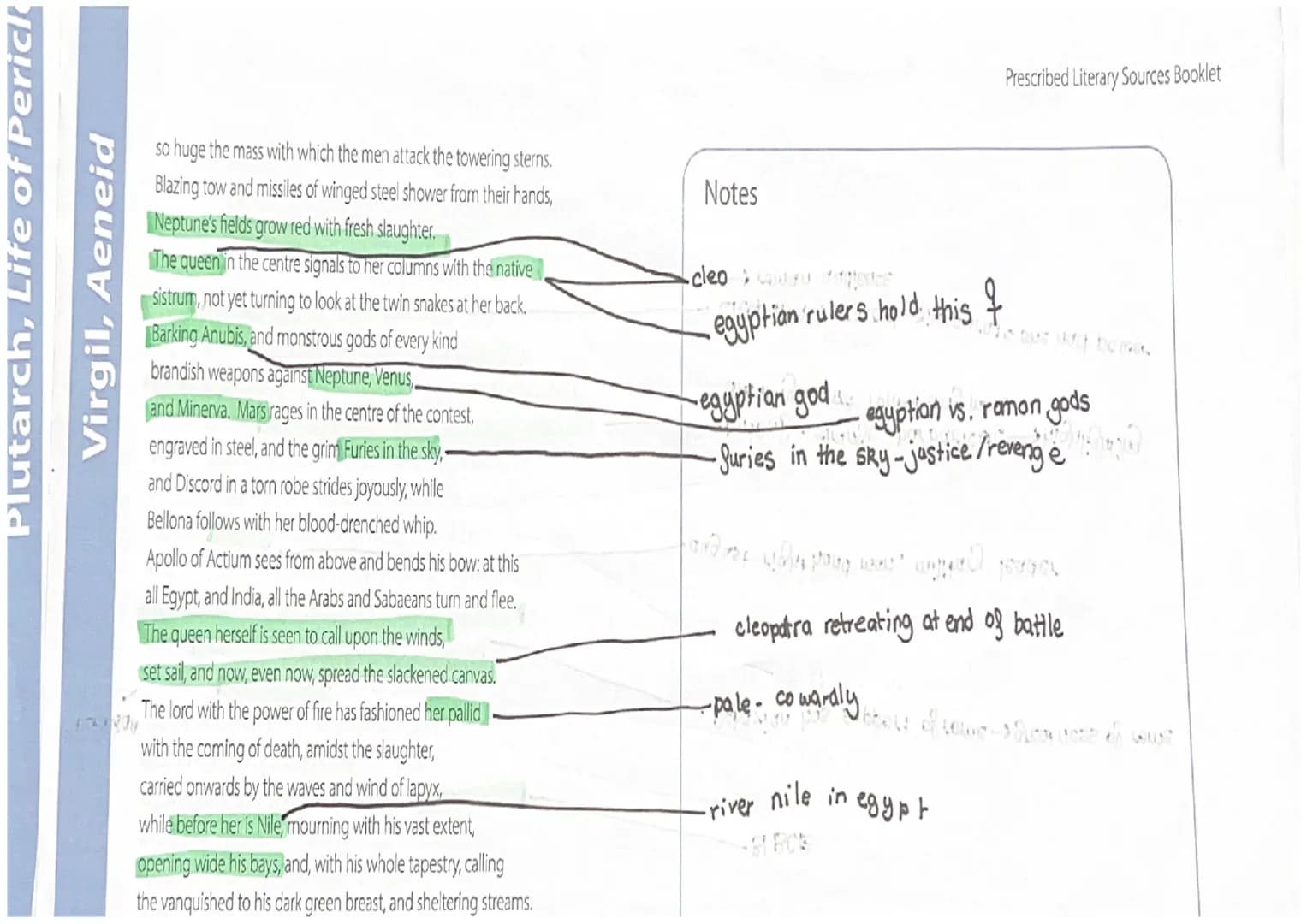 # Virgil, Aeneid

Virgil, Aeneid

Prescribed Literary Sour
Booklet

The following passages from Virgil's Aeneid have been translated by A. S