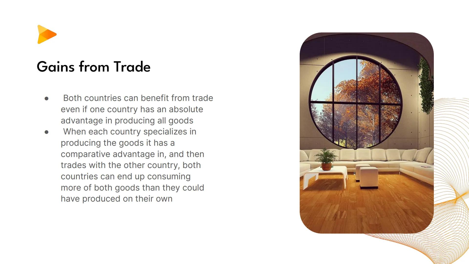 # Understanding Absolute Advantage vs. Comparative Advantage in International Trade ## Absolute Advantage

- One country can produce a good 