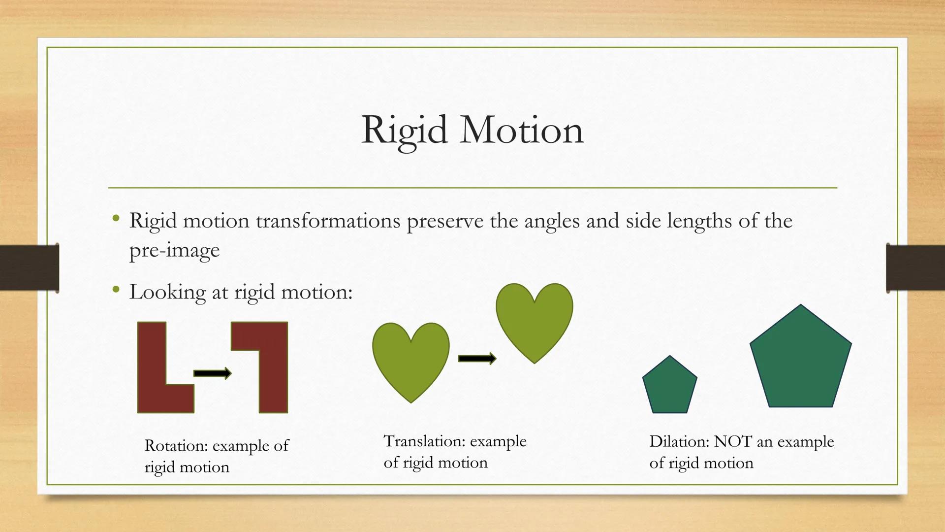 # Transformations

Translations of Two Dimensional Figures Vocabulary

• Transformation: the word transform means to change. This unit is
ab