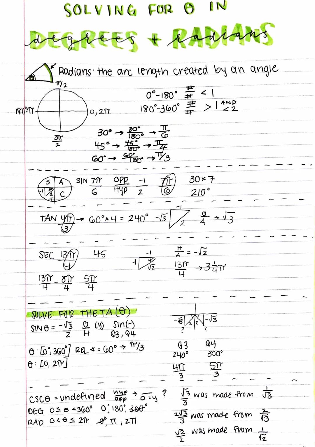 # BASIC TRIG DAY 2

#1 (x,y)
#2 (-x,y)

y
-y

(-x,-y)

#4 (x,-y)

$
\frac{y}{r}$
SIN
$
\frac{x}{r}$
COS
$
\frac{y}{x}$
TAN

Q₁
+
+
+

Q₂
+
-