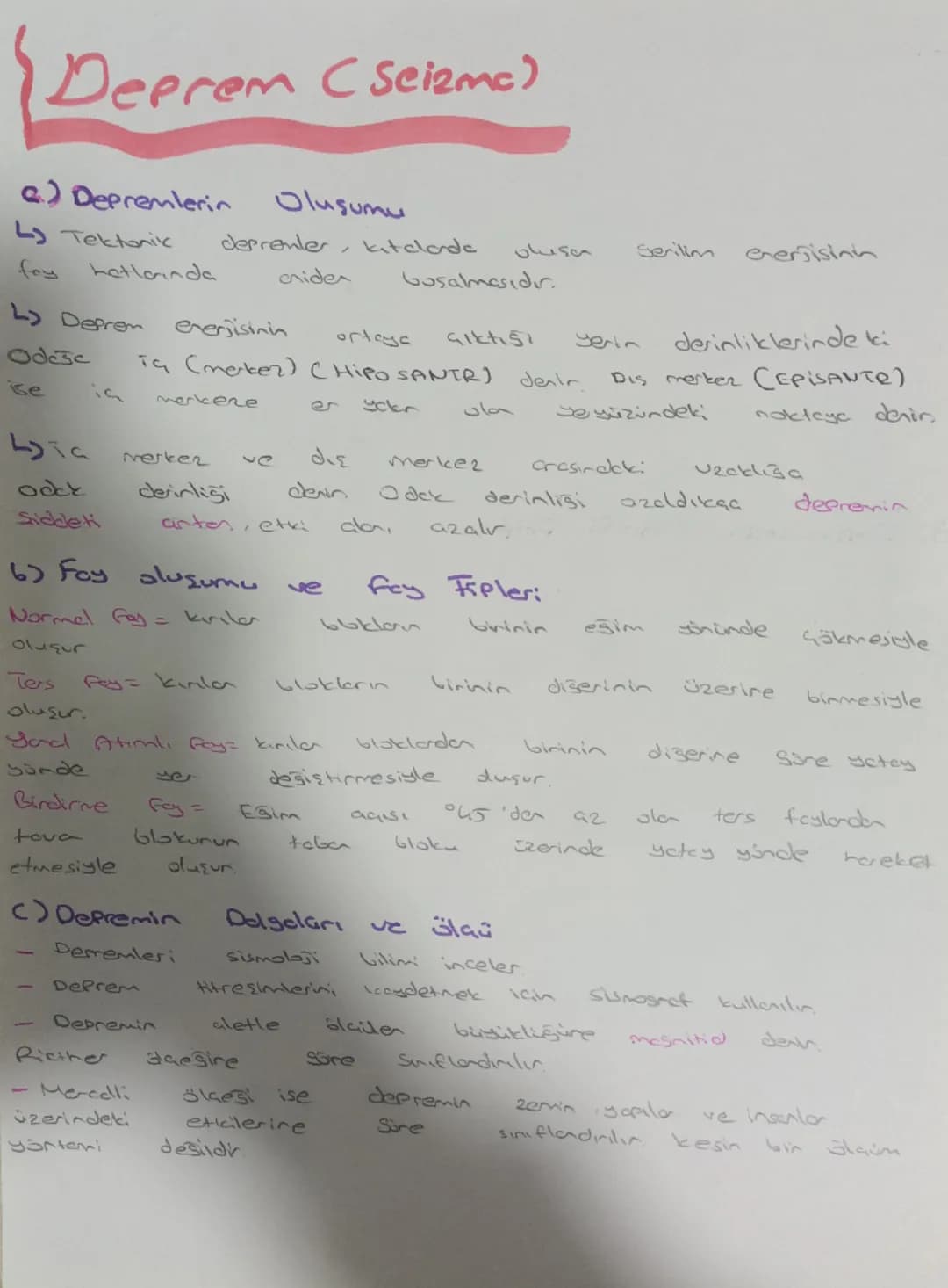 # Dünya'nın Tektonik Oluşumu
ve
Gelişimi

1-Yerin katmanları
a) yer kabuğu

Tas kire veya Litosfer de denir.

kanlığı korade artclone 30-400