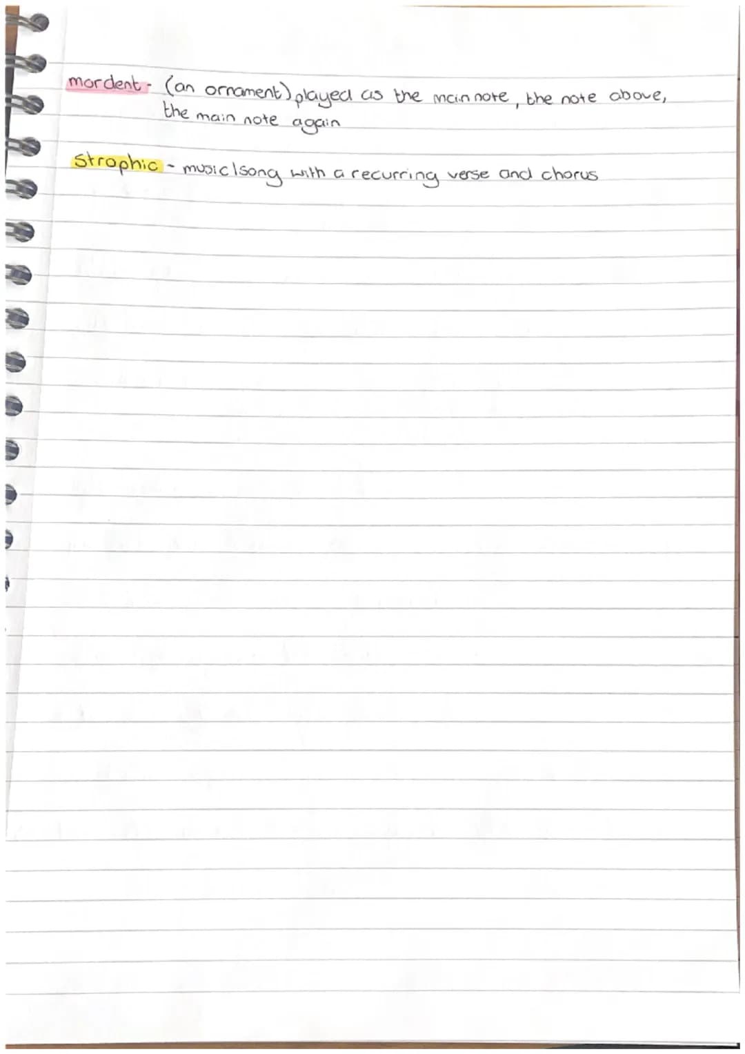 Music Jotter

Walking bass-moving bass line (Jazz, blues) going from one note
to the other clearly.

Descant - Another melody sung higher th