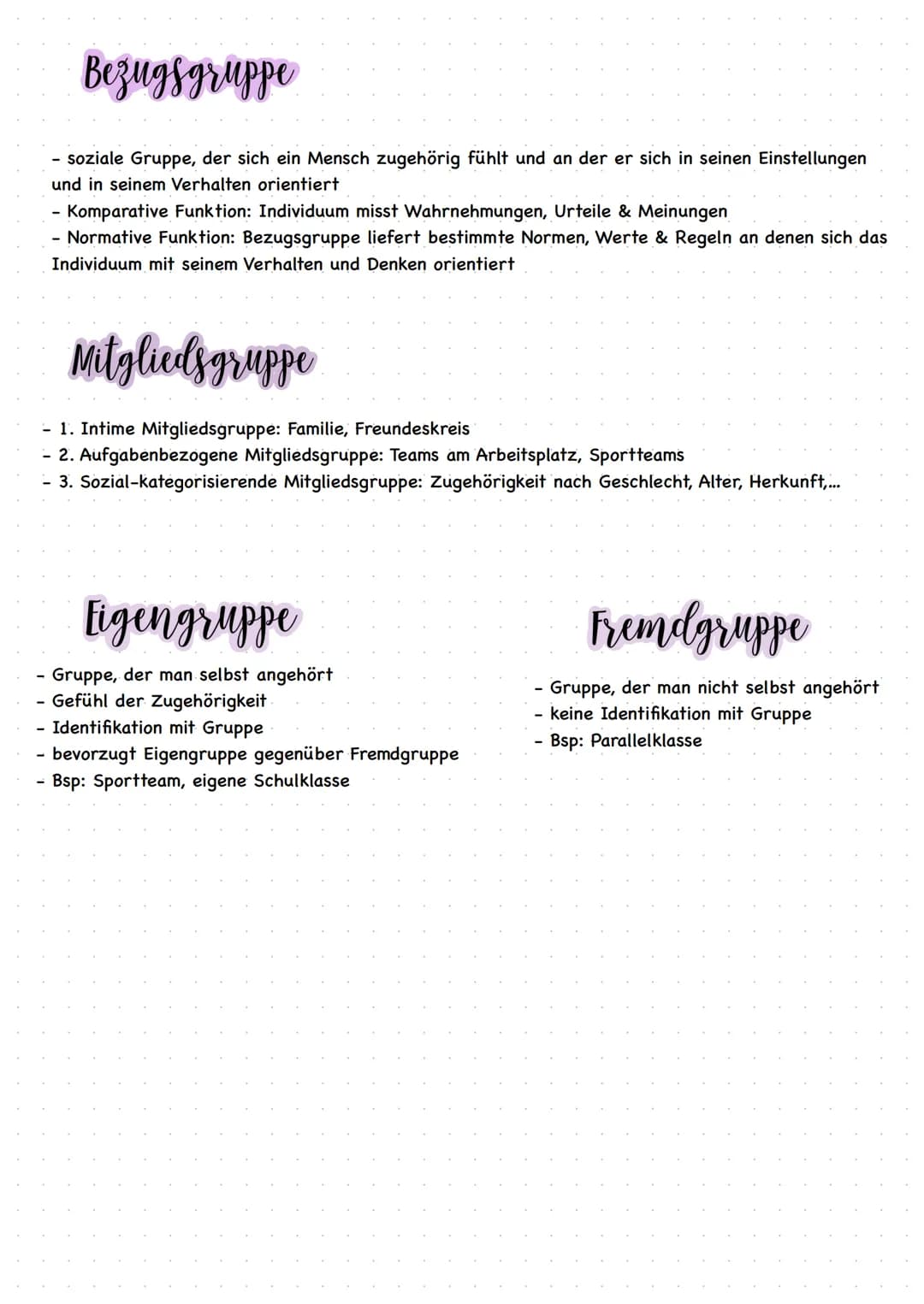 # Pap-Klausur 2. Der Mensch in der Gruppe

Gründe für die Entstehung einer Gruppe
- gemeinsam zu erfüllende Aufgaben
- gemeinsame Interessen