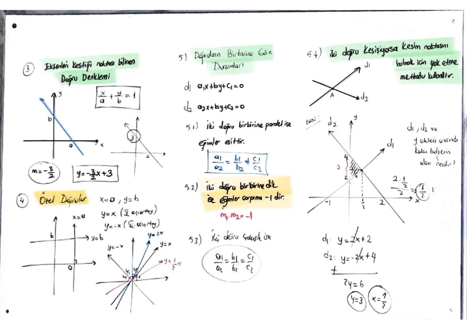 Deptumn Analitik incelemesi

① Eğin: Doğrunun x ekseryle portif
yönde yaptın açının tenjantıdır.

2.
2
A
ME
3
di
$m_1 = tan\alpha >0$
$m_2 =