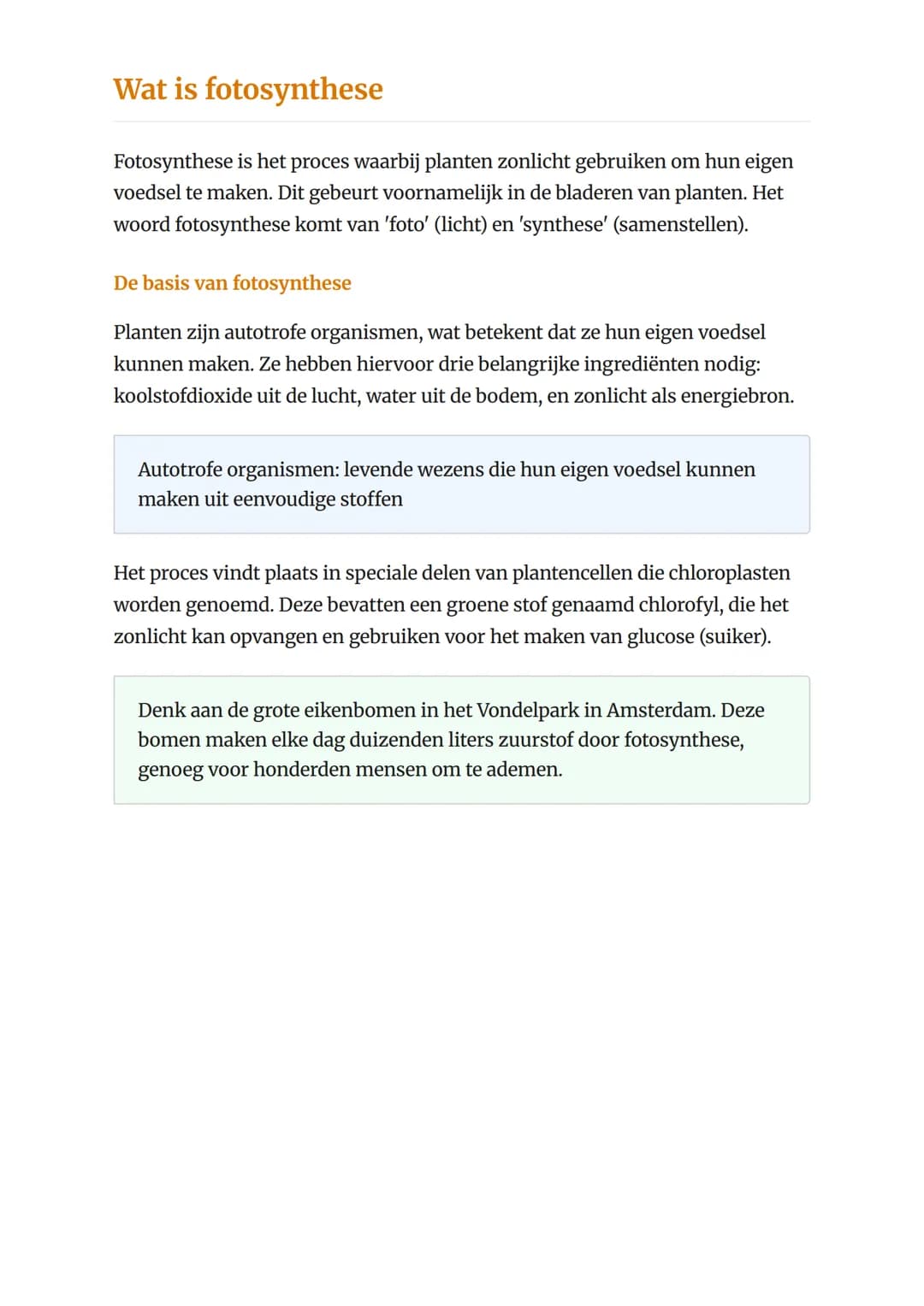 Fotosynthese: processen en
belang voor het leven op aarde
Hoe planten licht omzetten in voedsel en waarom dit essentieel is
Biologie - Grade